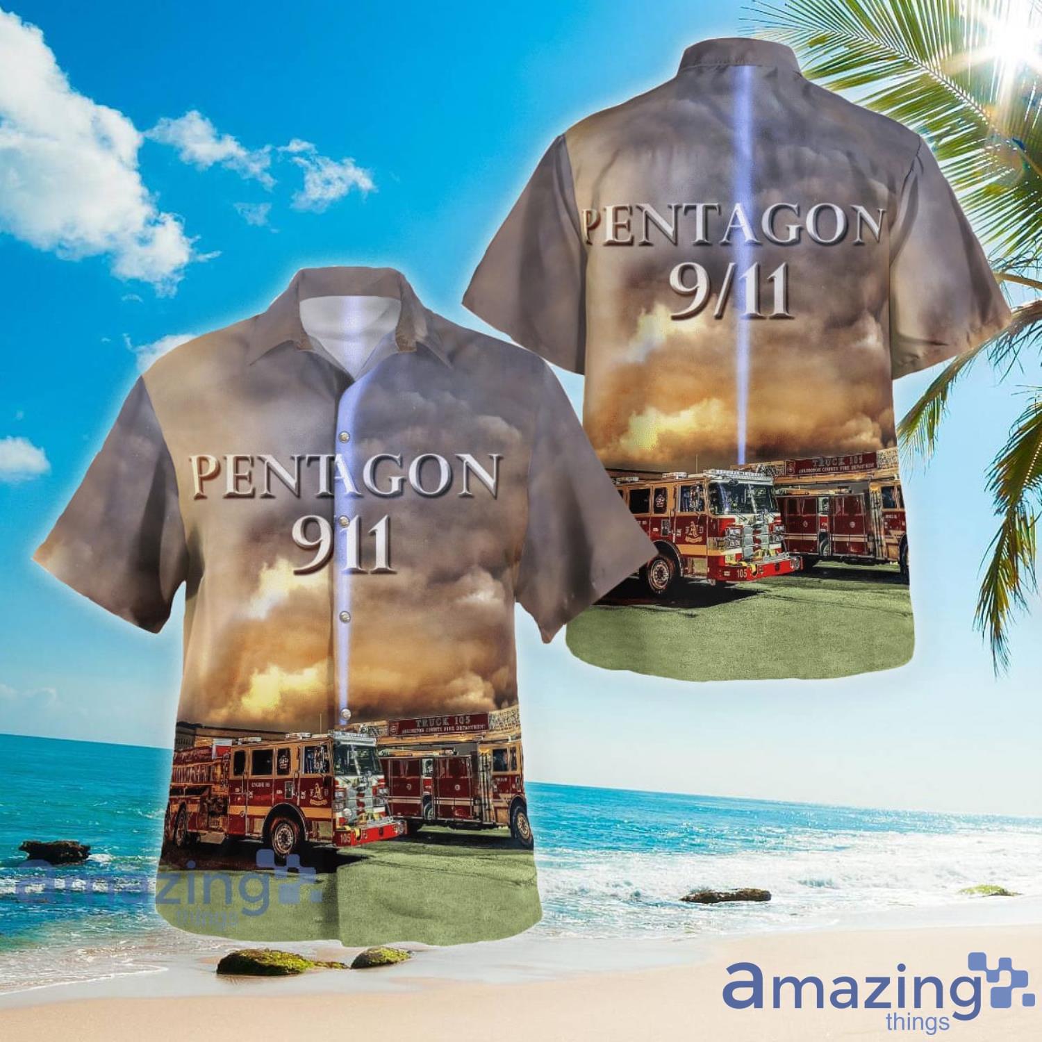 Arlington Virginia Arlington County Fire Department Station Five Never Forget Pentagon Hawaiian Shirt Aloha Summer Gift For Men And Women Product Photo 1
