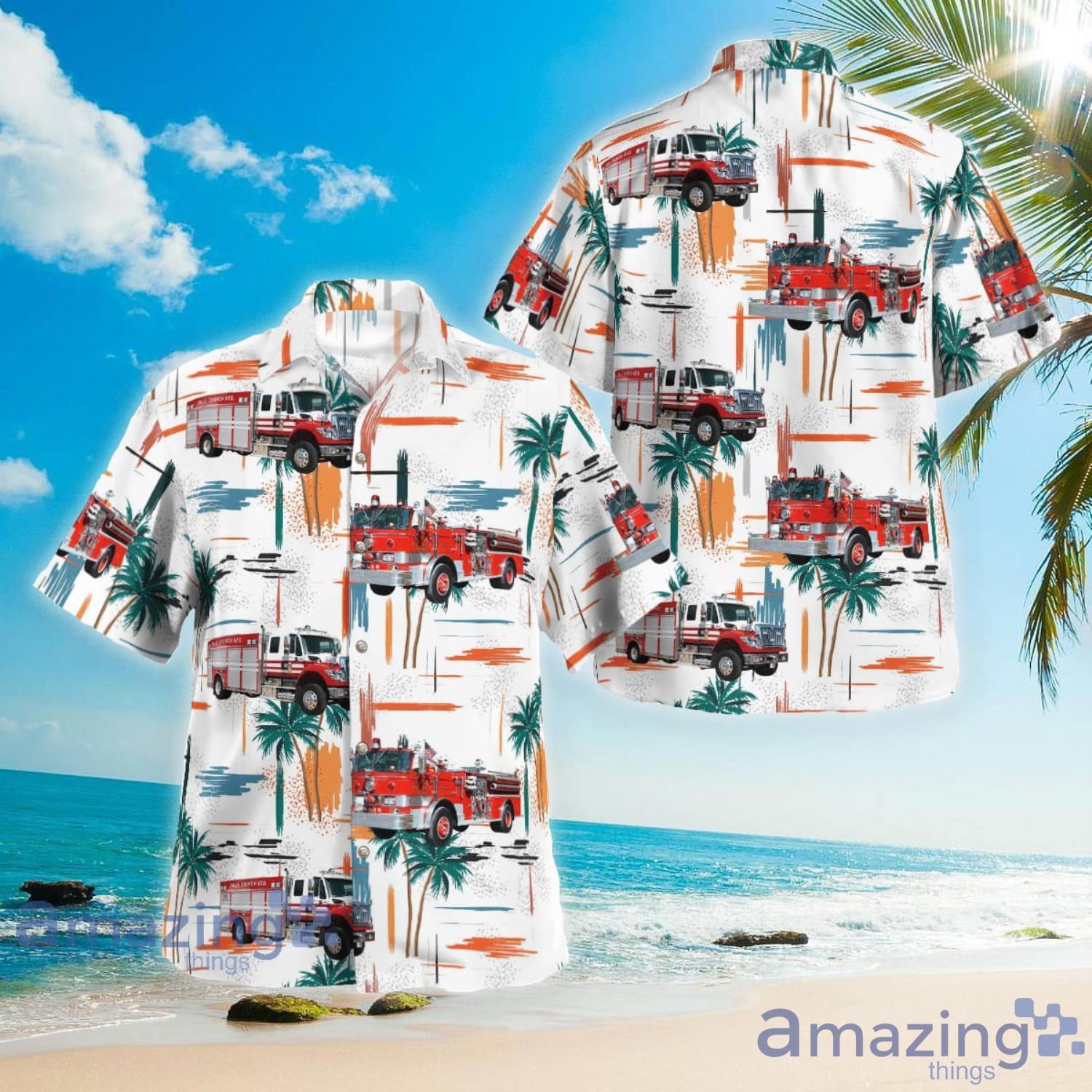 Arlington Virginia Falls Church Volunteer Fire Department Hawaiian Shirt Aloha Summer Gift For Men And Women Product Photo 1