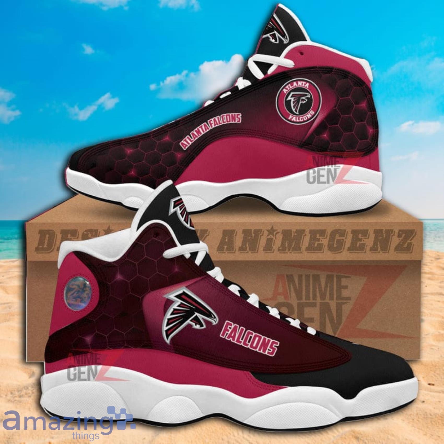 Atlanta Falcons Abstract Air Jordan 13 Shoes Gift For Fans Product Photo 1