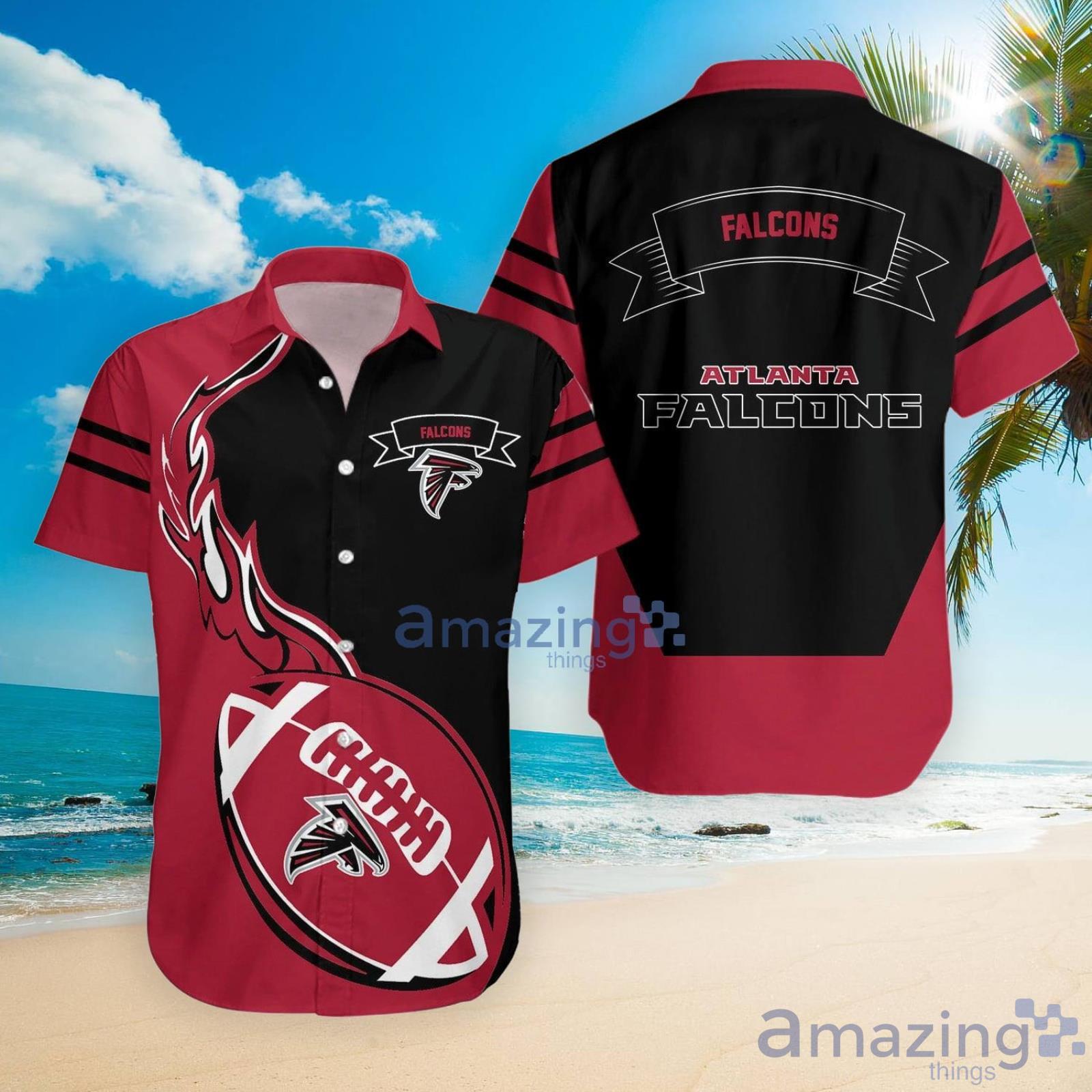 Atlanta Falcons Nfl Flame Ball Hawaiian Shirt For Fans