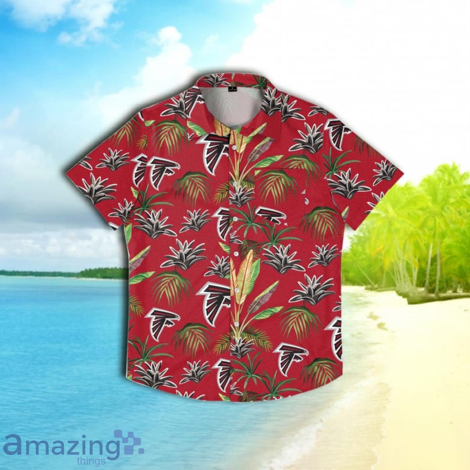 Atlanta Falcons Nfl Mens Victory Vacay Short Sleeve Hawaiian Shirt Product Photo 1