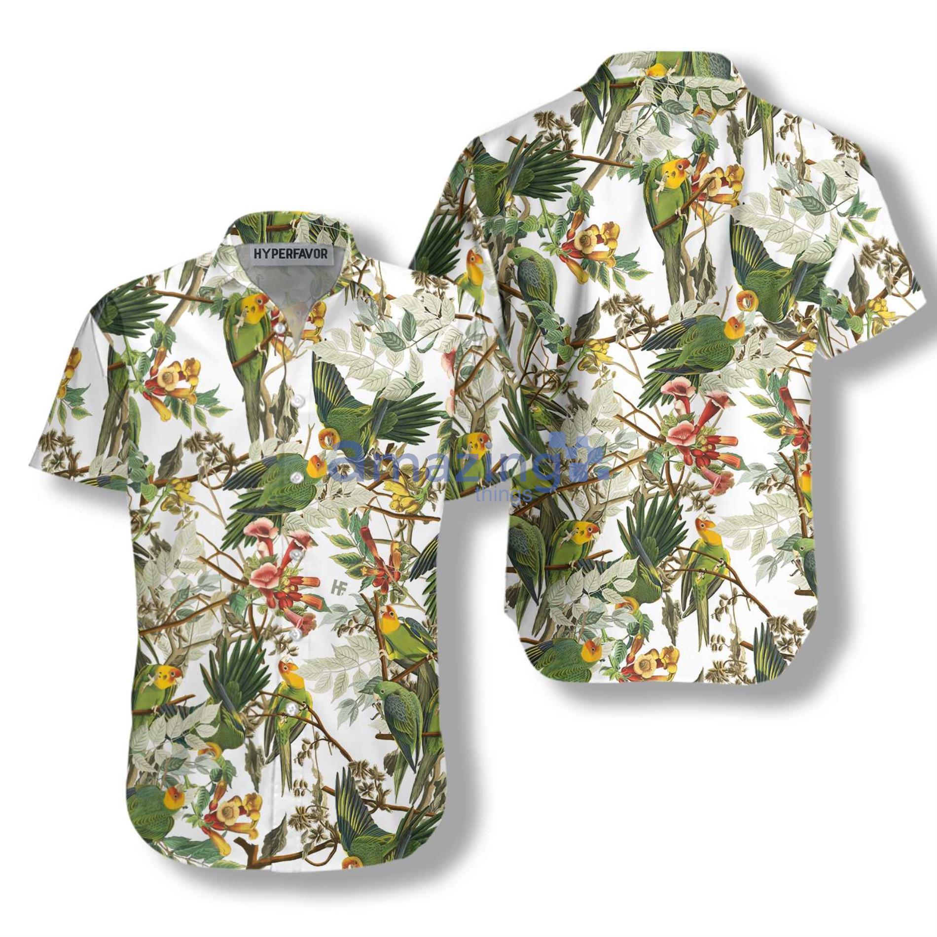 Audubon Carolina Parrot Hawaiian Shirt Product Photo 1