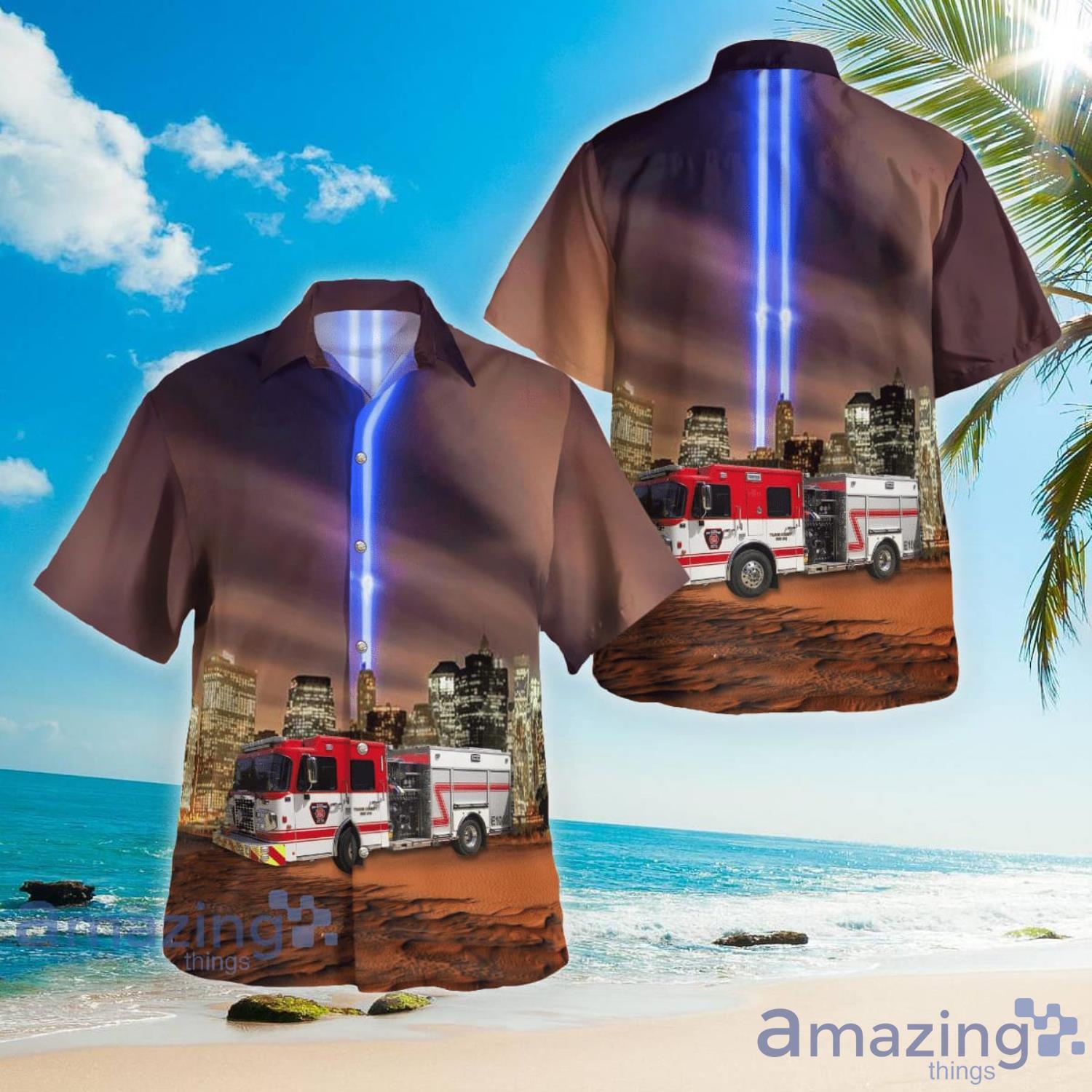 Austin Texas Ce-Bar Fire Department Travis County ESD 10 Never Forget Hawaiian Shirt Aloha Summer Gift For Men And Women Product Photo 1