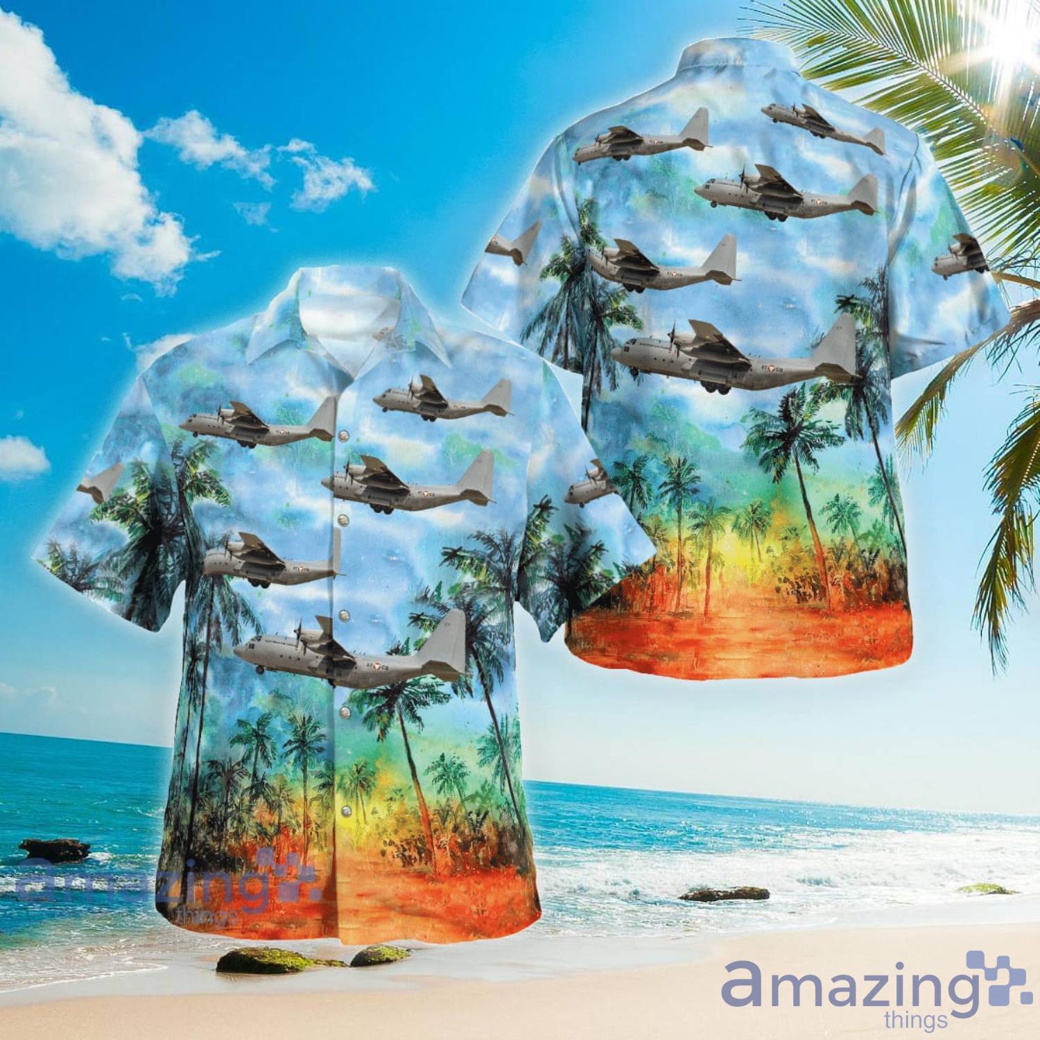 Austrian Air Force Lockheed C-130K Hercules (L-382) Hawaiian Shirt Aloha Summer Gift For Men And Women Product Photo 1