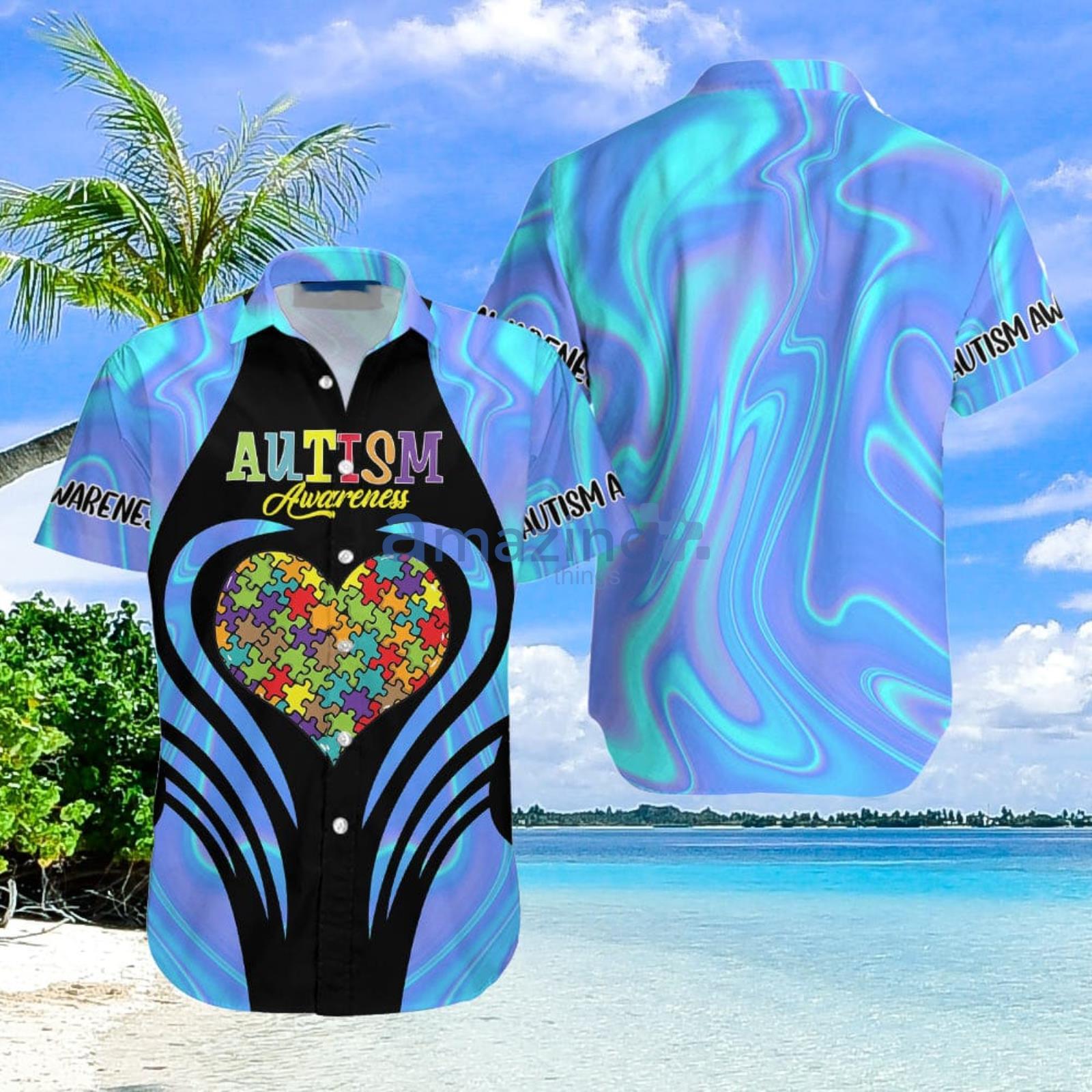 Autism Awareness Aloha Hawaiian Shirt Summer Gift For Men And Women Product Photo 1