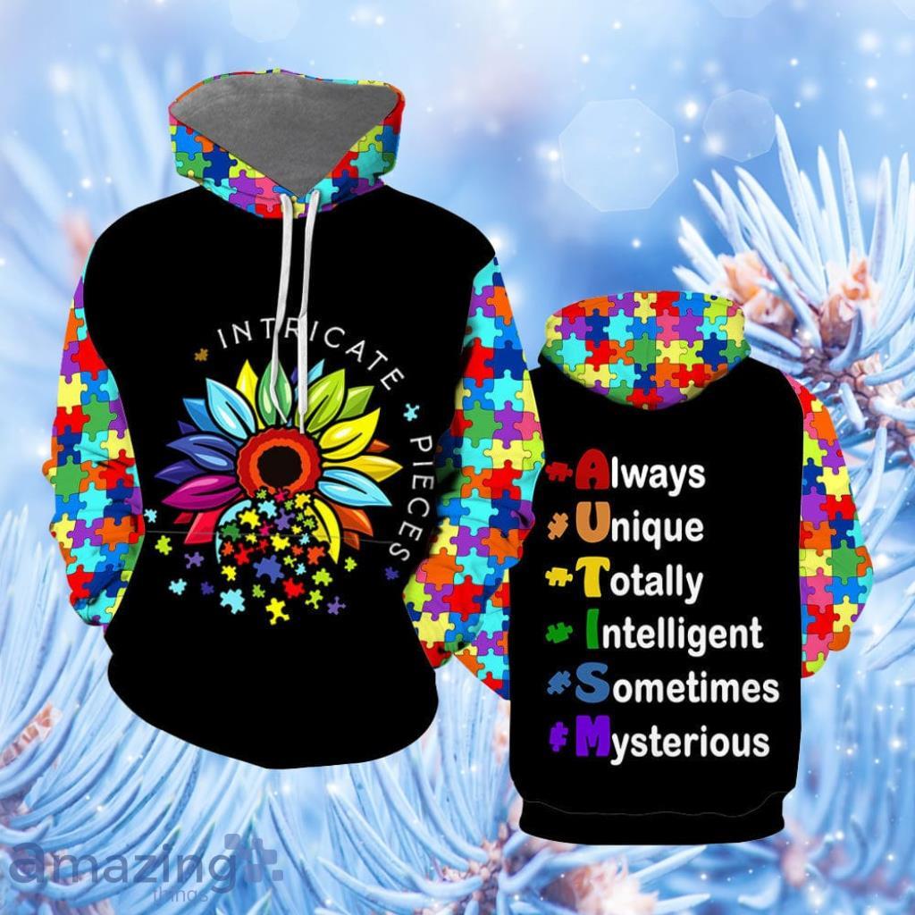 Autism Awareness Always Unique Hoodie 3D All Over Print - Autism Awareness Always Unique Hoodie Over Print  For Men & Women  TH1190