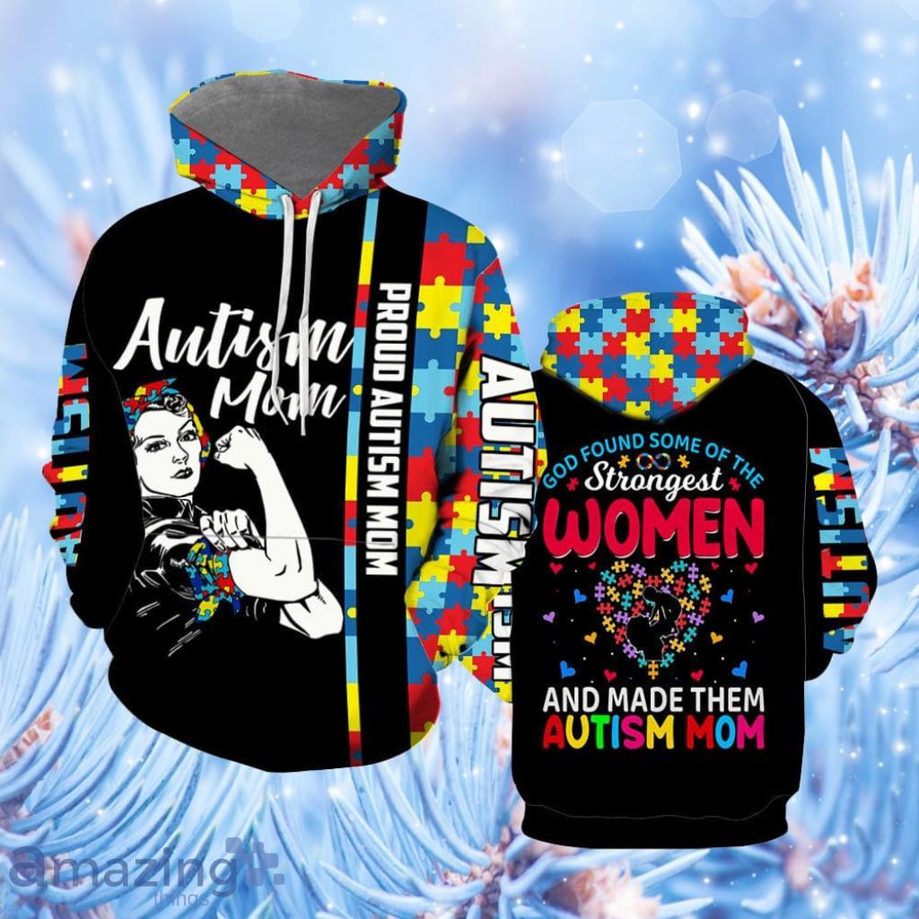 Autism Stronger Mom Hoodie 3D All Over Print - Autism Stronger Mom Hoodie Over Print  For Men & Women  TH1187