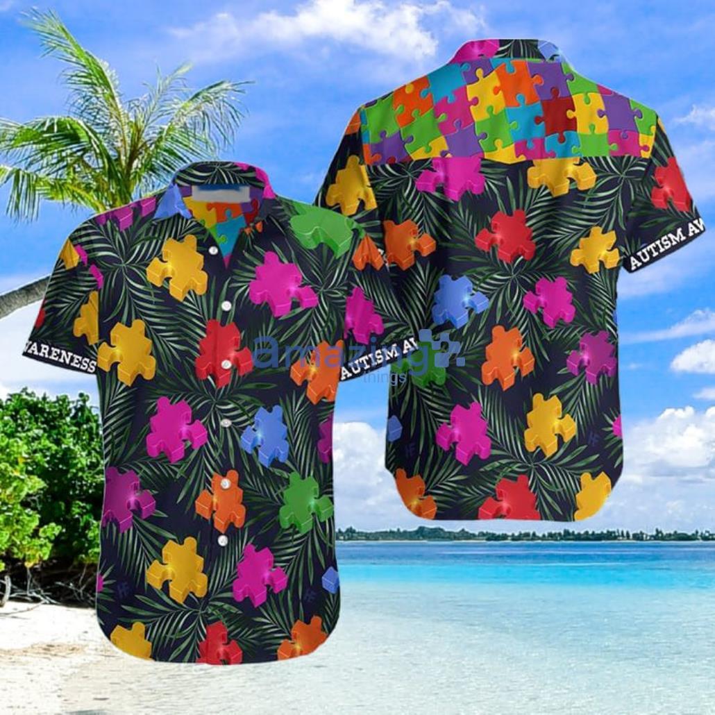 Autism Tropical Aloha Hawaiian Shirt Summer Gift For Men And Women Product Photo 1