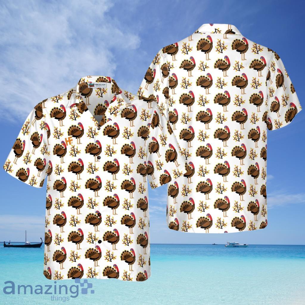 Autumn Cute Turkey Birds Hawaiian Shirt - Autumn Cute Turkey Birds Hawaiian Shirt