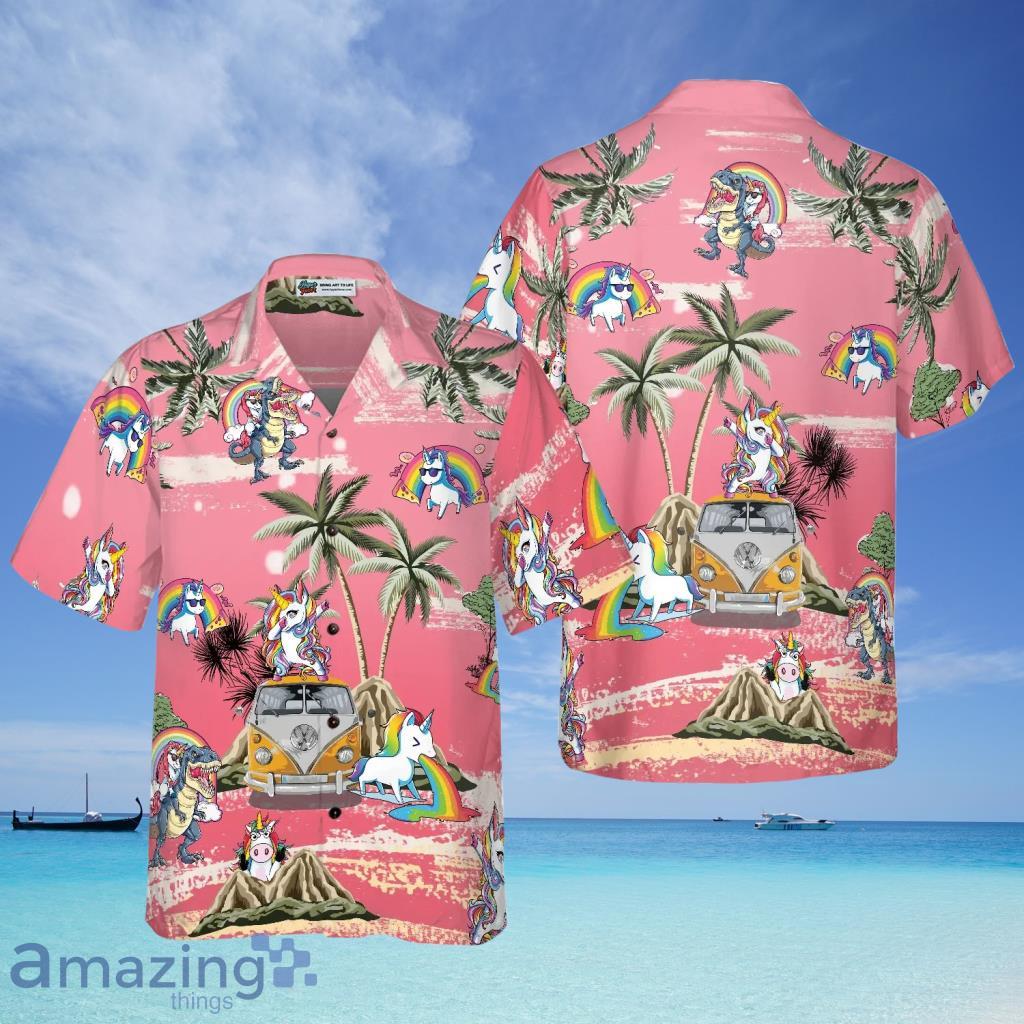 Baby Unicorn Summer Time Hawaiian Shirt - Baby Unicorn Summer Time Hawaiian Shirt