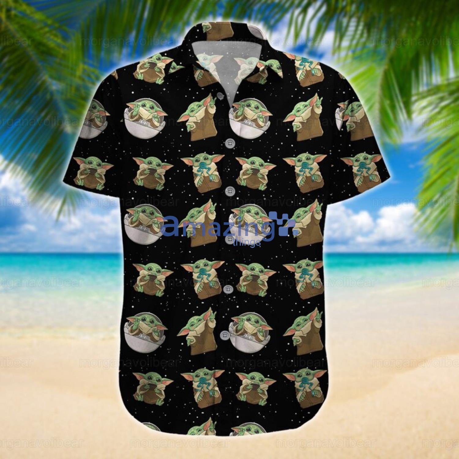 Baby Yoda Star Wars Dallas Cowboys Hawaiian Shirt Best Beach Gift