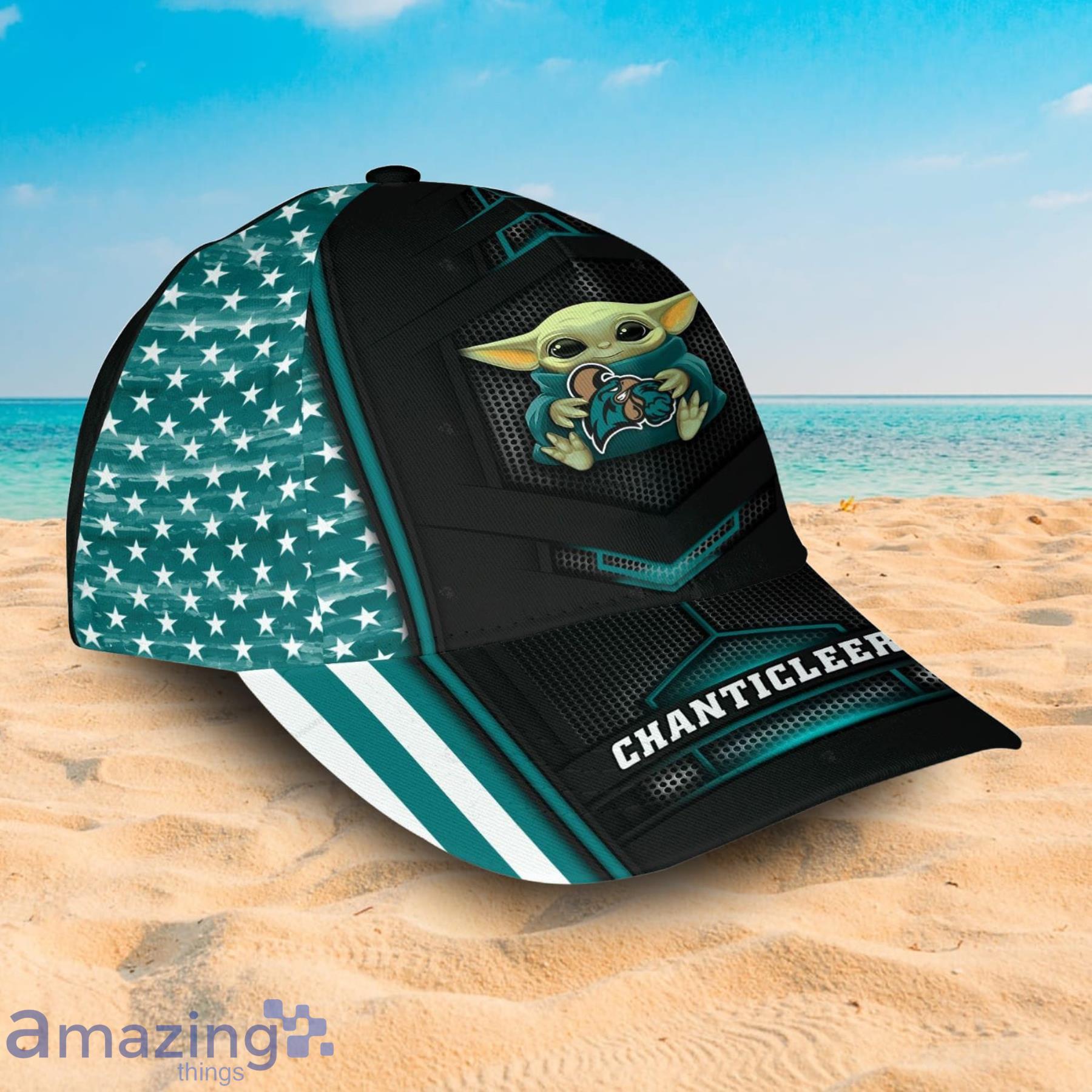 Baby Yoda Hug Coastal Carolina Chanticleers Printed 3D Cap Gift For Fans image Baby Yoda Hug Coastal Carolina Chanticleers Printed 3D Cap Gift For Fans Product Photo 2