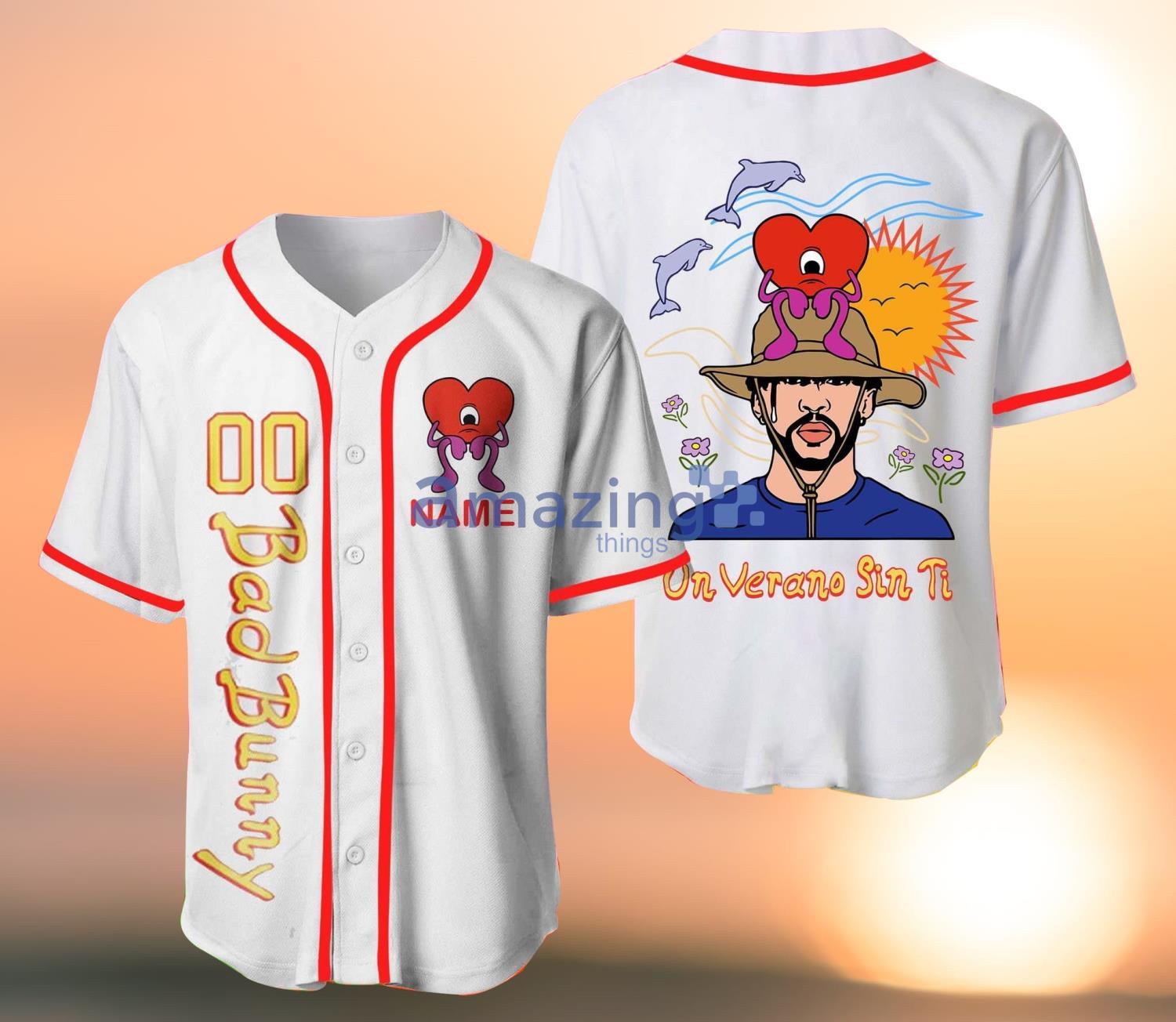 Bad Bunny Bebesota Jersey Shirt Un Vareno Sin Ti Jersey Shirt Bad Bunny  Custom Name And Number Baseball Jersey Shirt