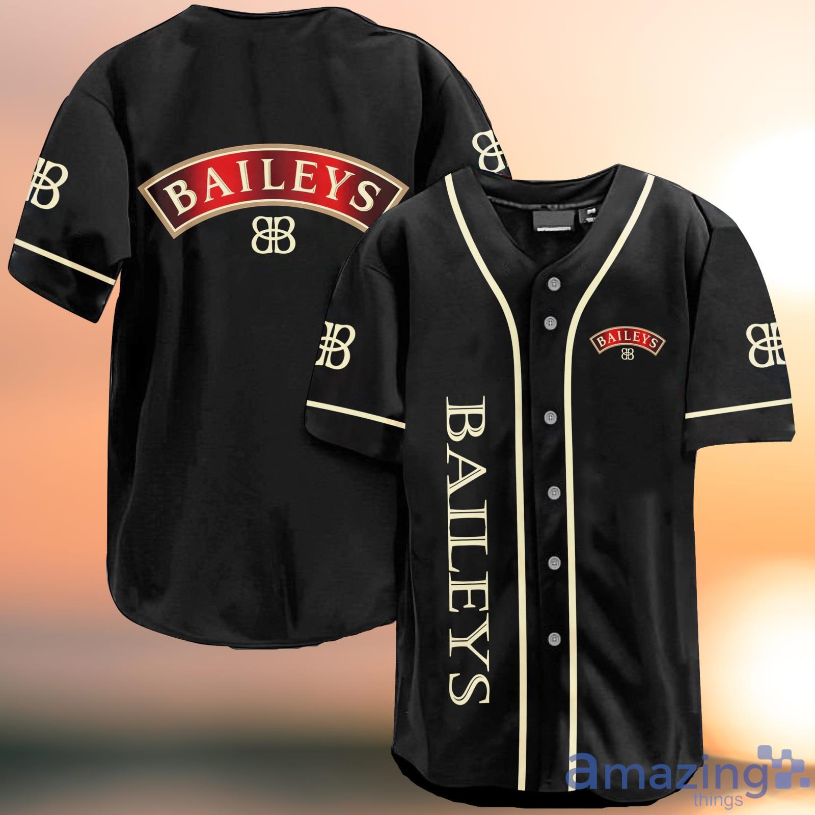 Baileys Black Baseball Jersey Shirt Product Photo 1