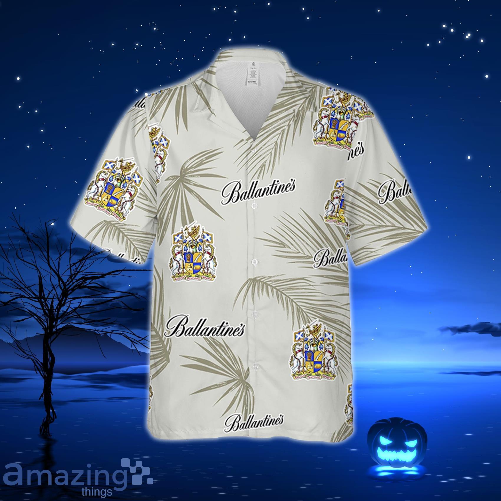 Ballantines Hawaiian Palm Leaves Pattern Shirt Beer Summer Party Hawaiian Shirt For Men And Women image Ballantines Hawaiian Palm Leaves Pattern Shirt Beer Summer Party Hawaiian Shirt For Men And Women Product Photo 2