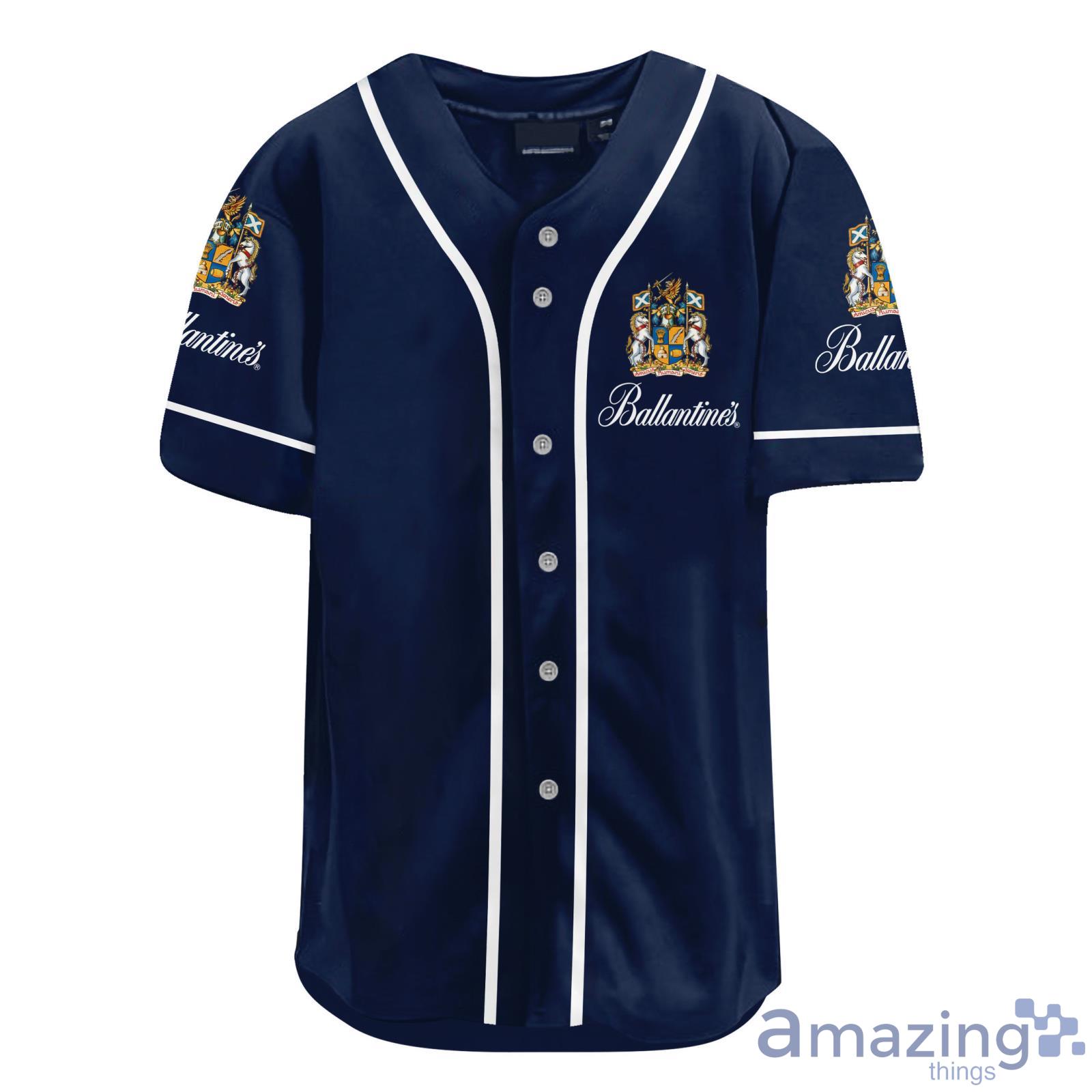 Ballantines Whiskey USA Flag Skull All Over Print Baseball Jersey Shirt image Ballantines Whiskey USA Flag Skull All Over Print Baseball Jersey Shirt Product Photo 2