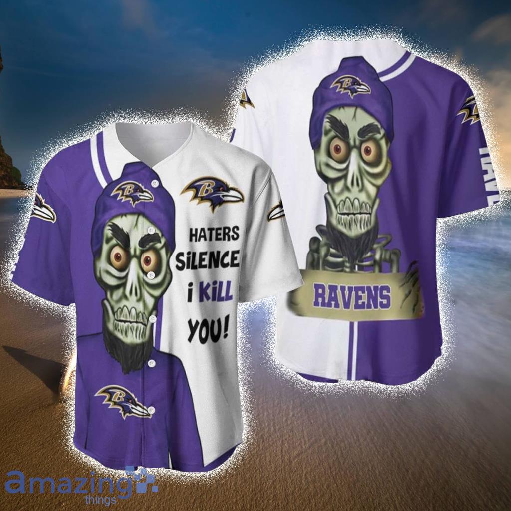 Baltimore Ravens  Haters I Kill You Baseball Jerseys  For Men And Women - Baltimore Ravens  Haters I Kill You Baseball Jerseys  For Men And Women