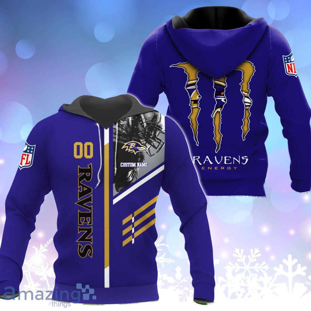 Personalized Baltimore Ravens 3D Hoodie For Fans