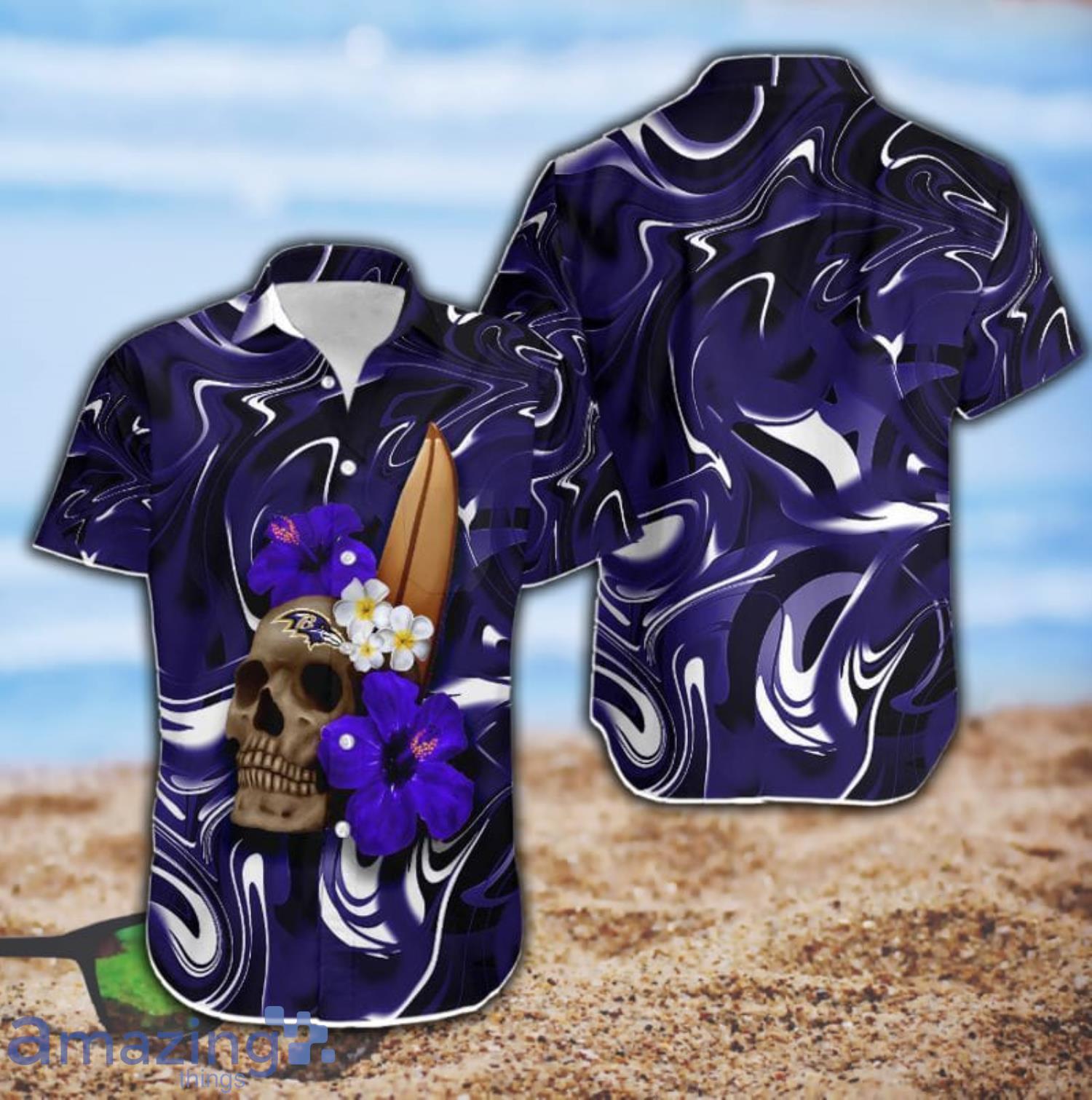 Baltimore Ravens NFL Flower Hawaiian Shirt Impressive Gift For