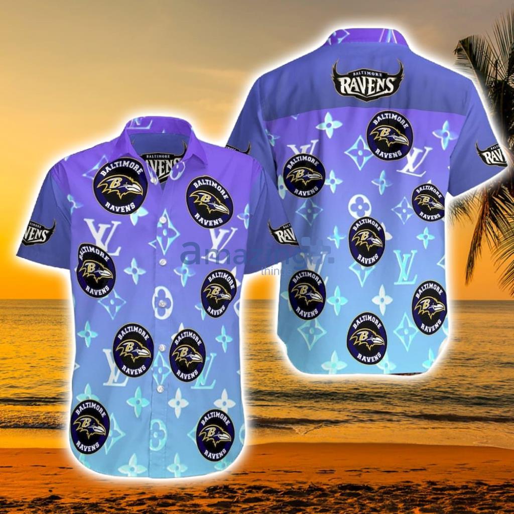 New]Baltimore Ravens Combo Hawaiian Shirt And Shorts in 2023