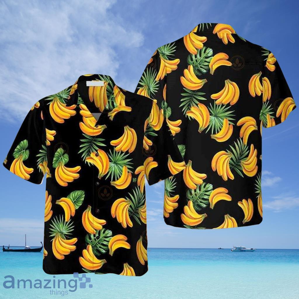 Banana And Tropical Palm Leaves Hawaiian Shirt - Banana And Tropical Palm Leaves Hawaiian Shirt