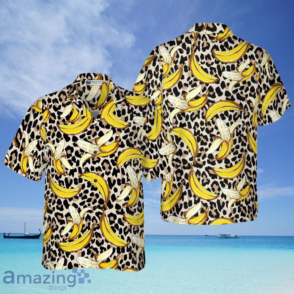 Banana On Leopard Pattern Hawaiian Shirt - Banana On Leopard Pattern Hawaiian Shirt