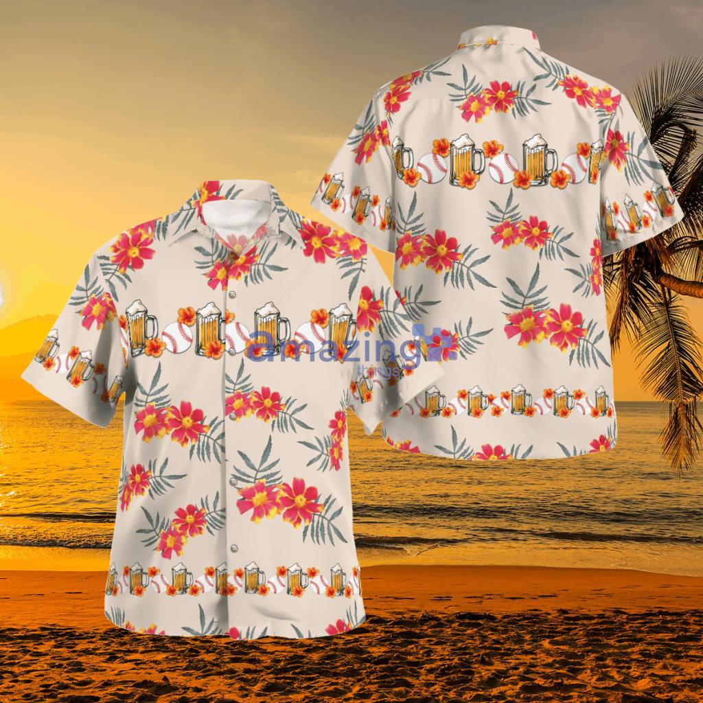 Baseball Beer Hawaiian Shirt - Baseball Beer Hawaiian Shirt BCTT1507BG08