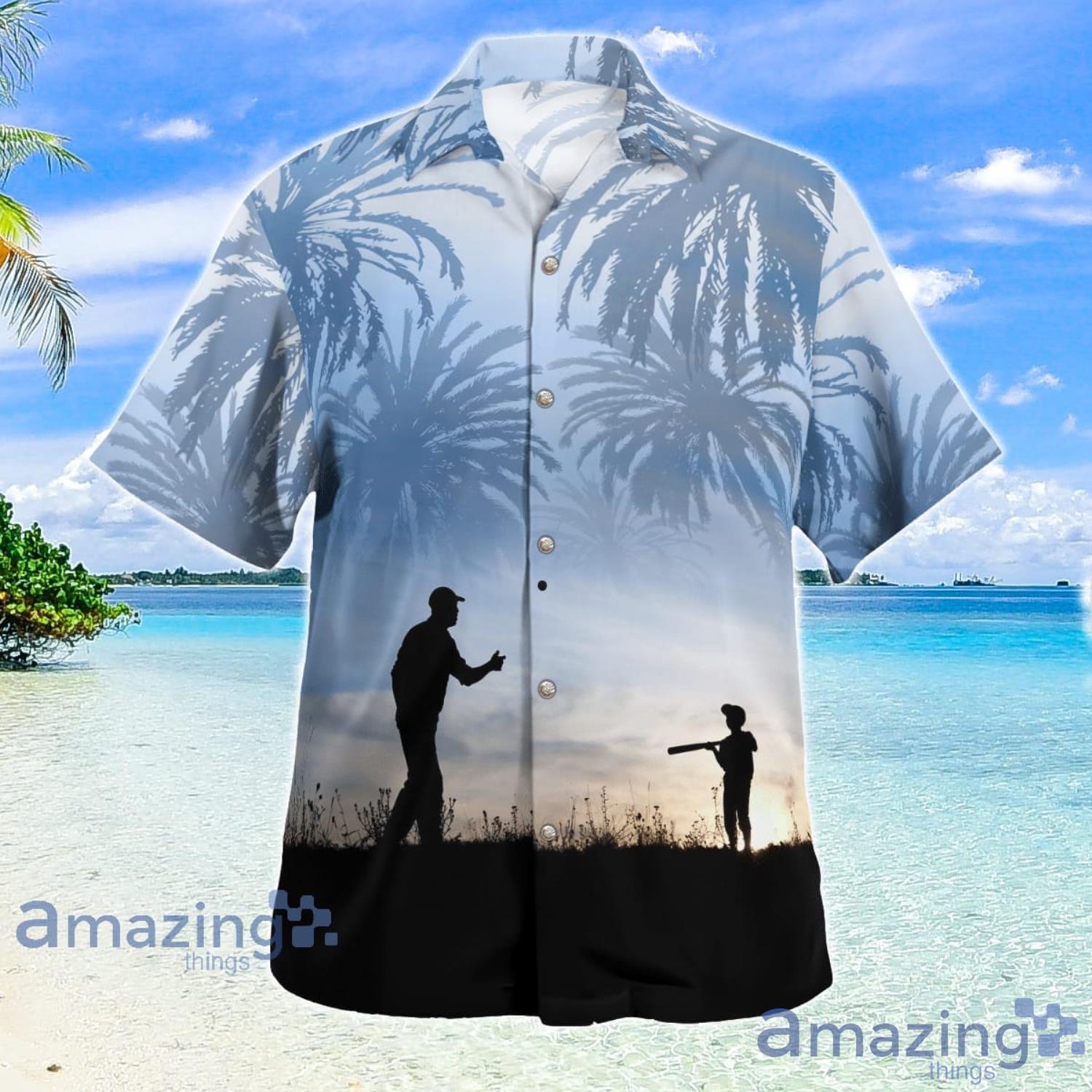 Baseball Father and Son Hawaiian Shirt Aloha Summer Gift For Men