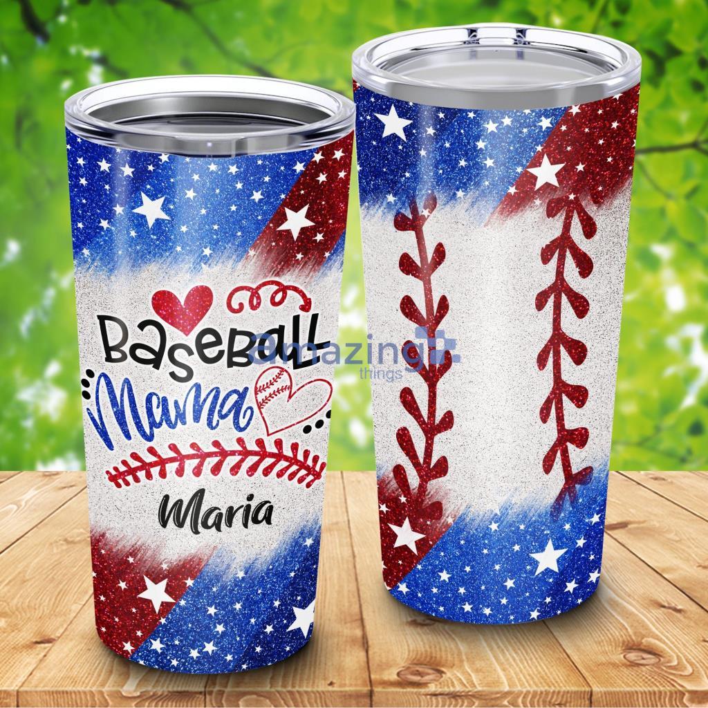 Baseball Mama Custom Name Tumbler - Baseball Mama Custom Name 20Oz Tumbler_3450