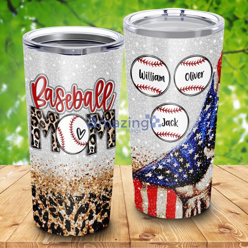 Baseball Mom Custom Children's Names - Baseball Mom Custom Children's Names 20Oz Tumbler_2214