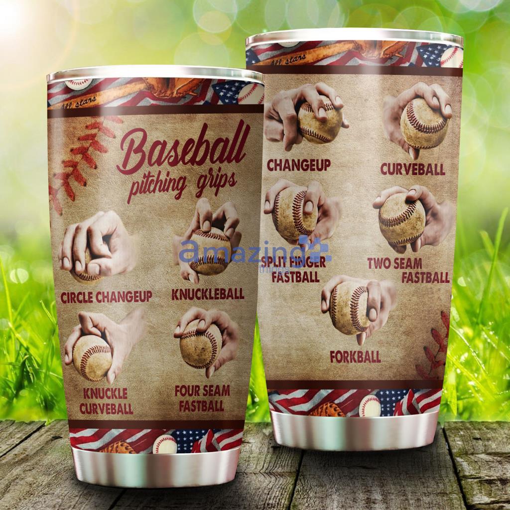 Baseball Pitching Grips Stainless Steel Tumbler - Baseball Pitching Grips Stainless Steel Tumbler