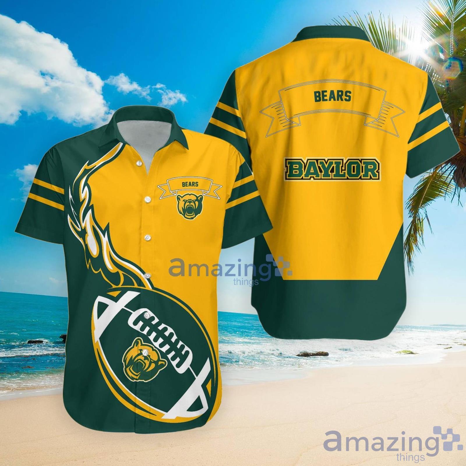 Baylor Bears Ncaa Flame Ball Hawaiian Shirt For Fans image Baylor Bears Ncaa Flame Ball Hawaiian Shirt For Fans Product Photo 4