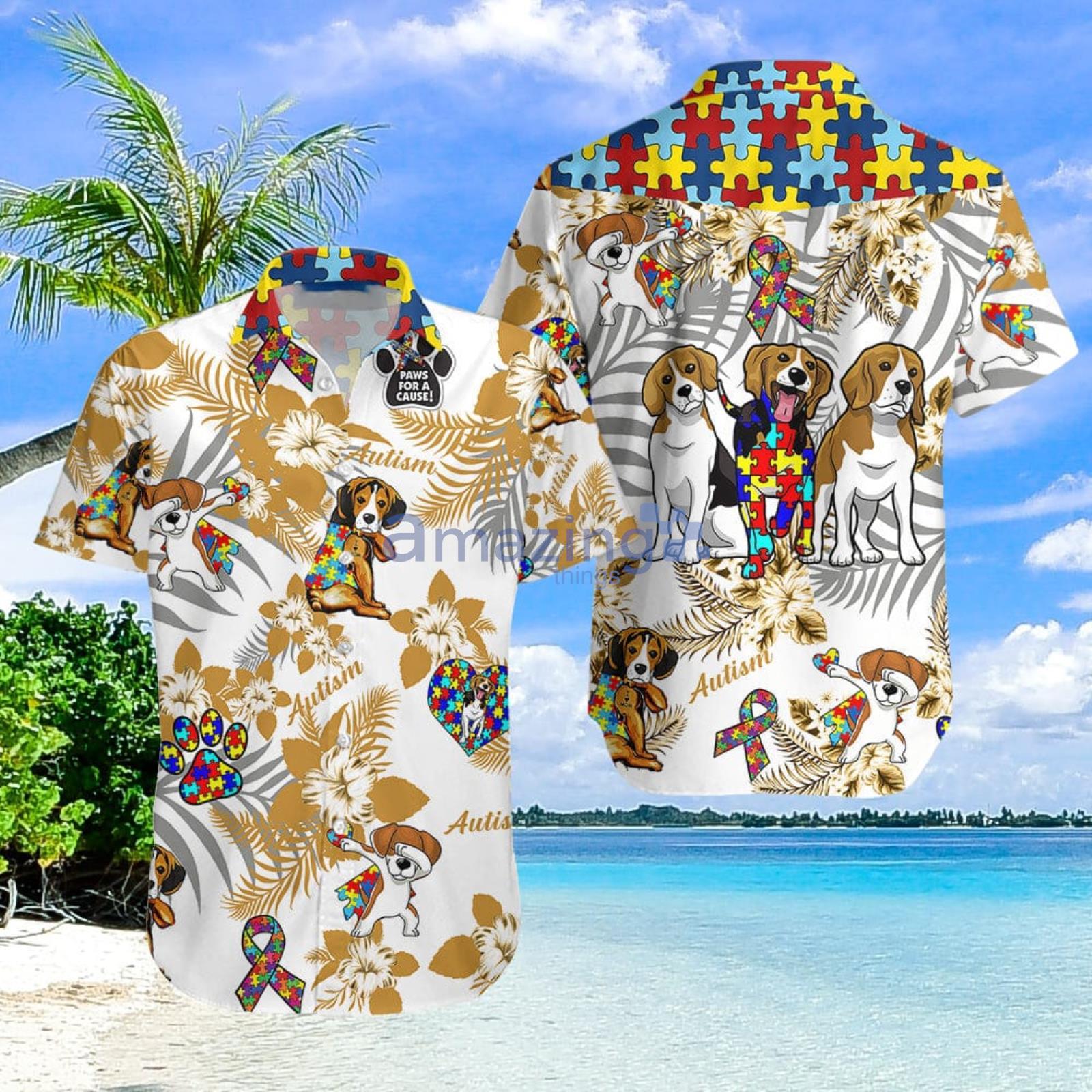 Beagle Autism Aloha Hawaiian Shirt Men And Women Summer Gift Product Photo 1 Beagle Autism Aloha Hawaiian Shirt Men And Women Summer Gift Product Photo 1