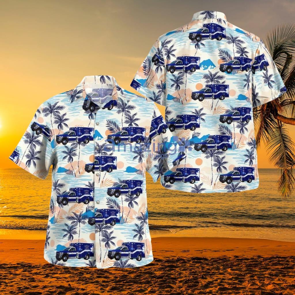 Becket, Massachusetts, Becket Ambulance Hawaiian Shirt - Becket, Massachusetts, Becket Ambulance Hawaiian Shirt DLHH1611BG08