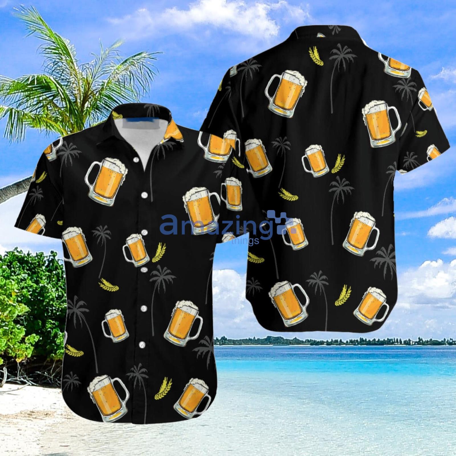 Beer Aloha Black Hawaiian Shirt Men And Women Summer Gift Product Photo 1