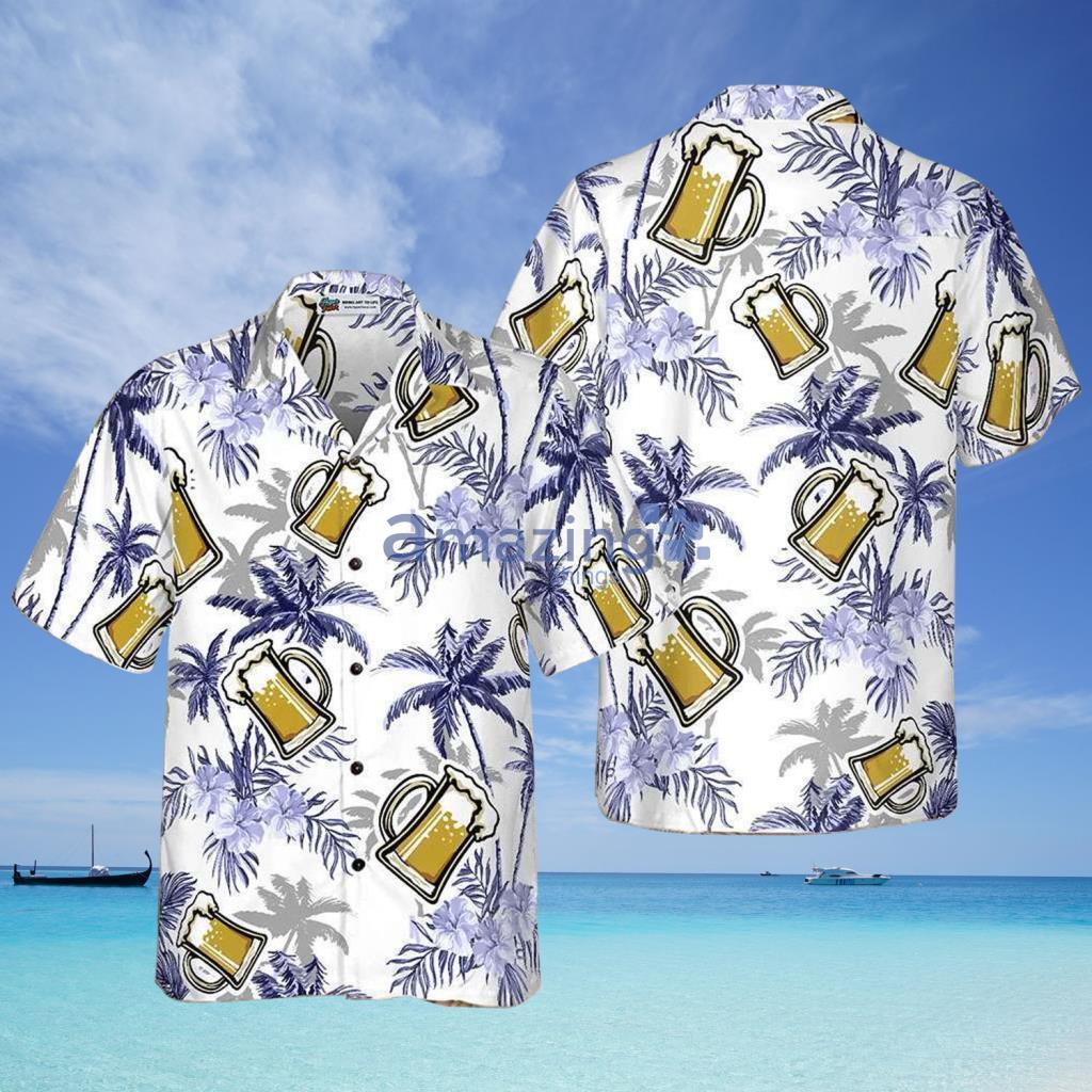 Beer Coconut Tree Hawaiian Shirt - Beer Coconut Tree Hawaiian Shirt