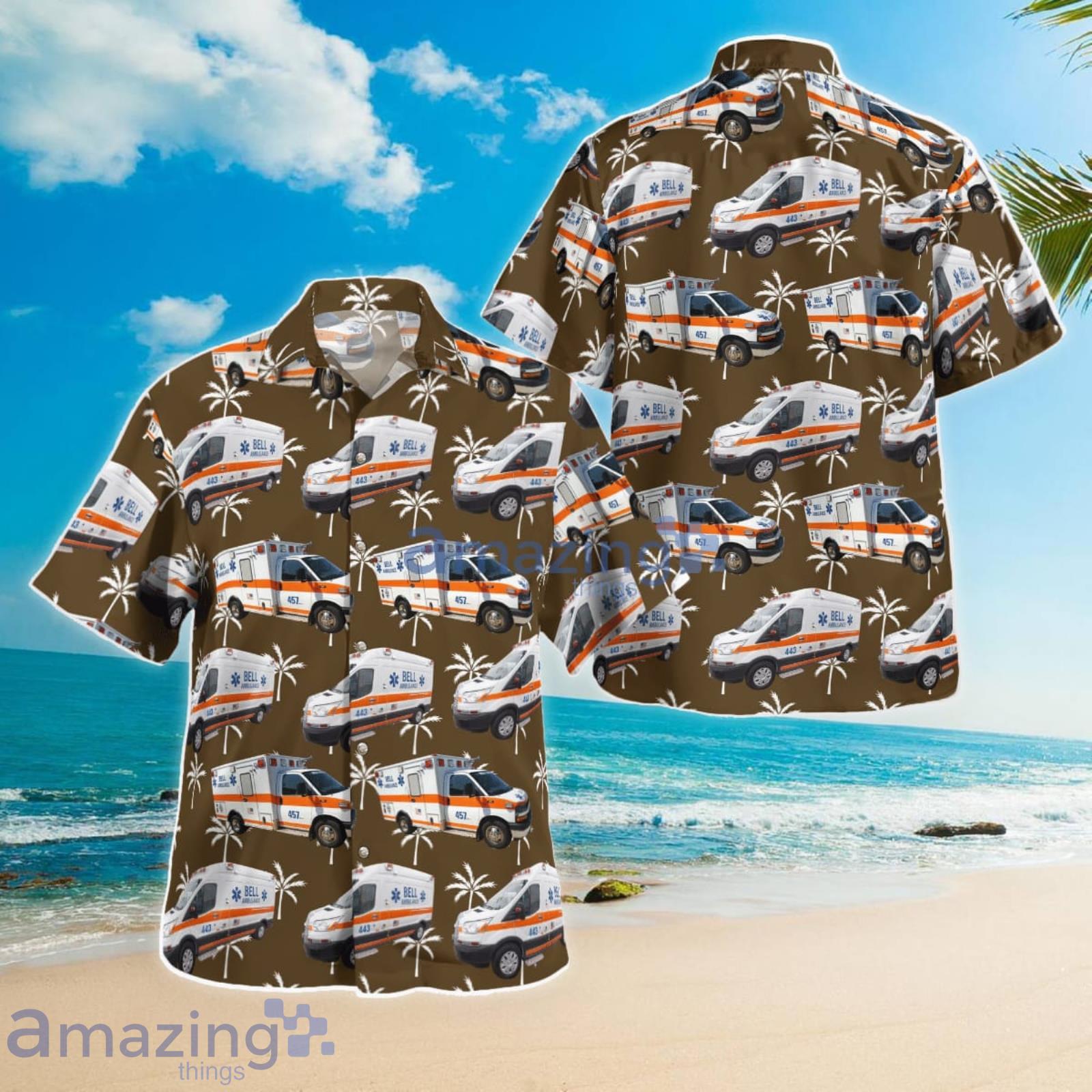 Bell Ambulance Milwaukee Wisconsin Summer Gift Hawaiian Shirt Product Photo 1