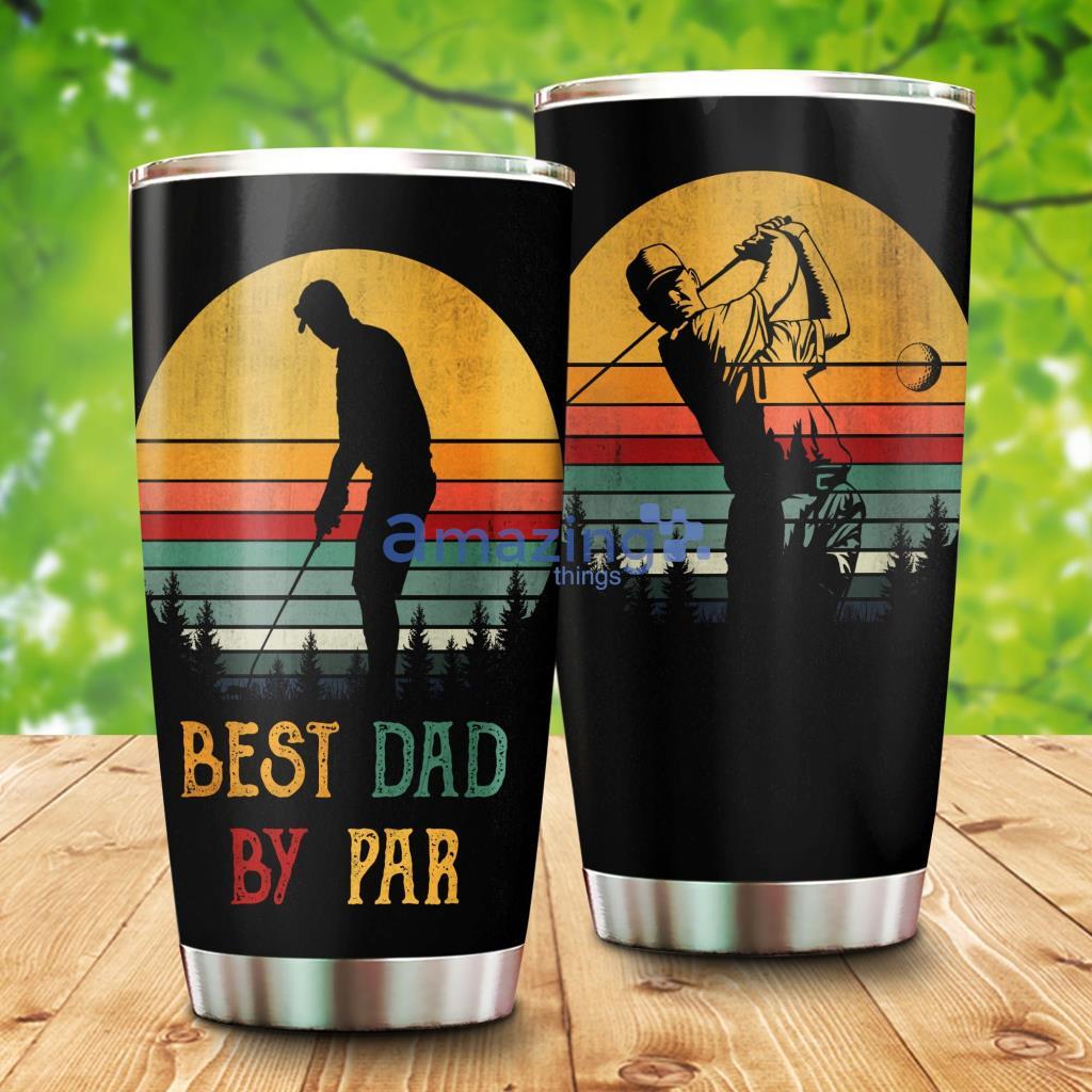 Best Dad By Far Vintage Circle Line Tumbler - Best Dad By Far Vintage Circle Line 20Oz Tumbler_4020