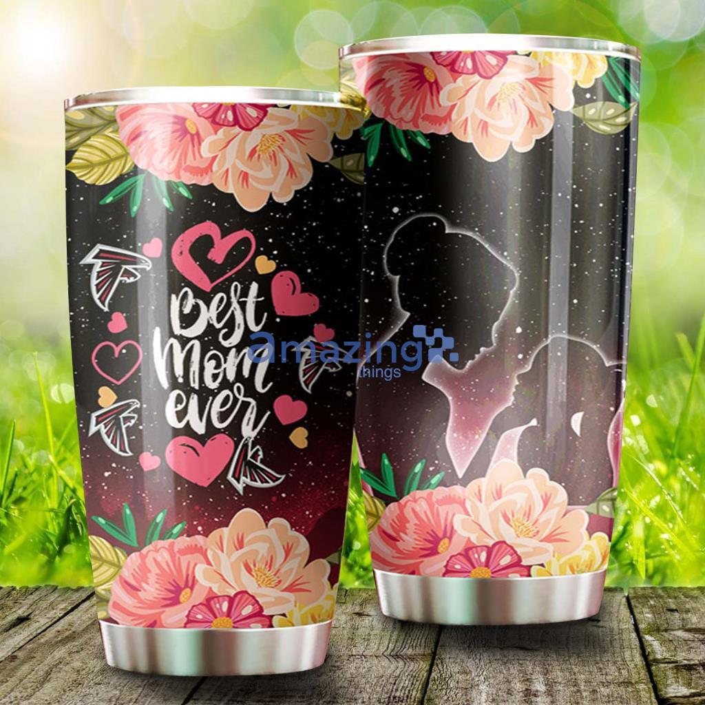 Best Mom Ever Cool Flower Atlanta Falcons NFL Tumbler - Best Mom Ever Cool Flower Atlanta Falcons NFL Tumbler
