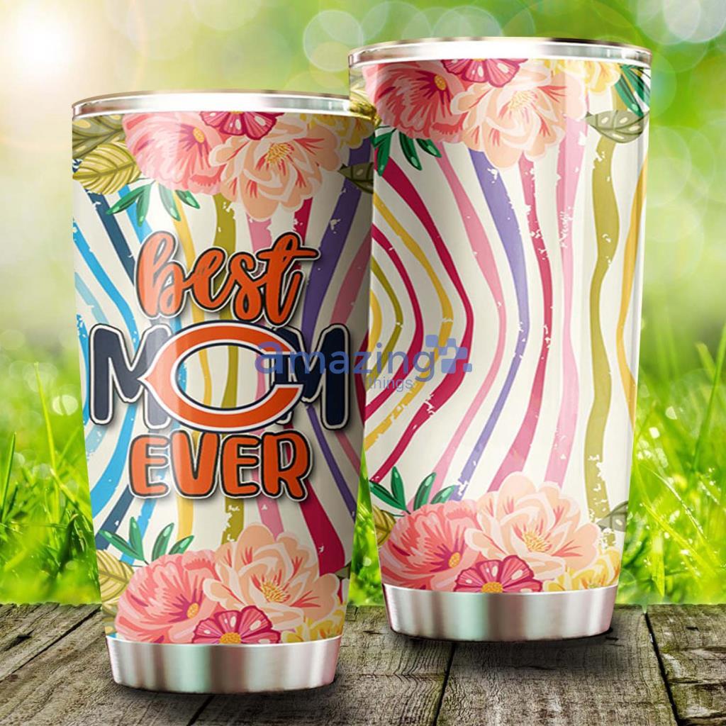 Best Mom Ever Flower Chicago Bears NFL Tumbler - Best Mom Ever Flower Chicago Bears NFL Tumbler