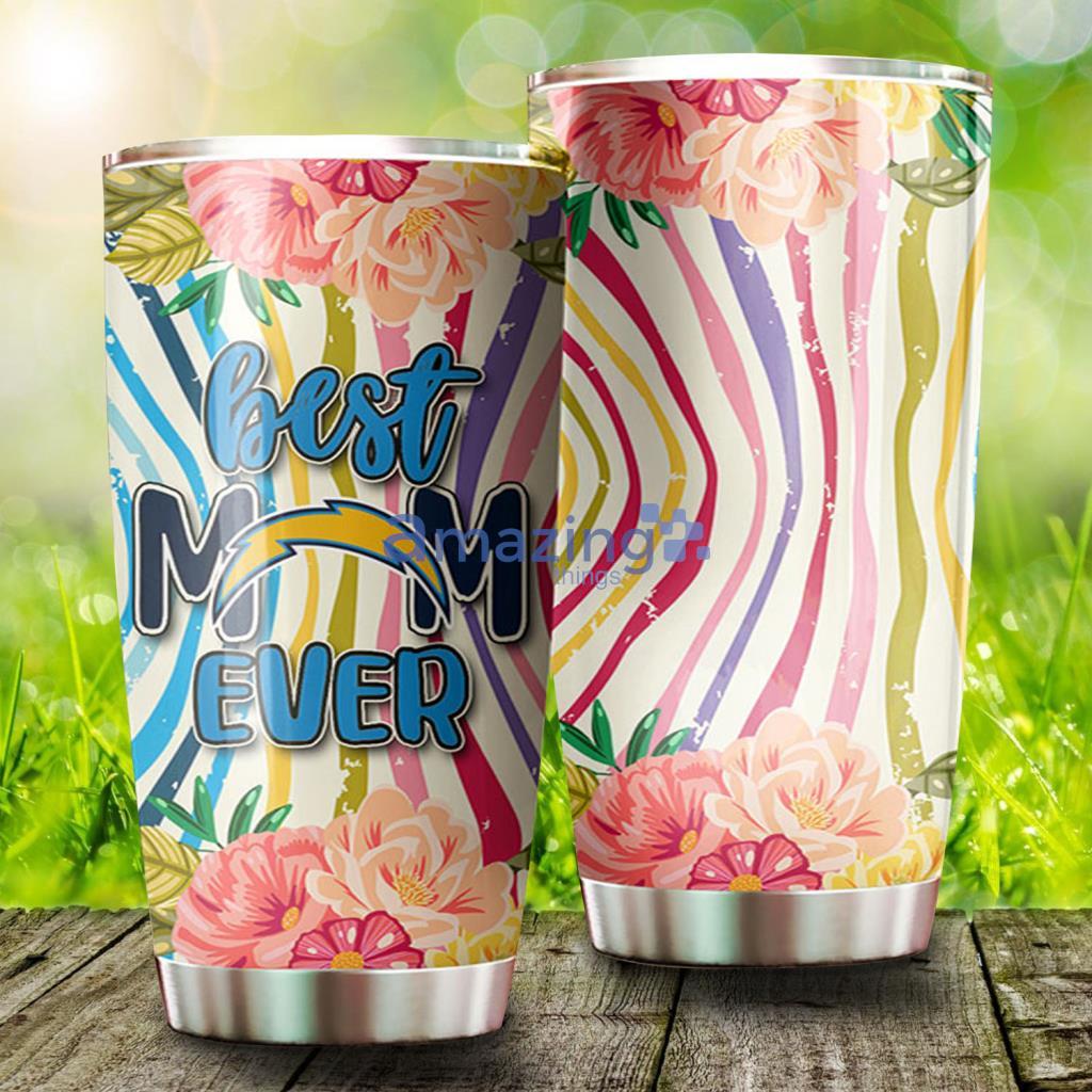 Best Mom Ever Flower San Diego Chargers NFL Tumbler - Best Mom Ever Flower San Diego Chargers NFL Tumbler