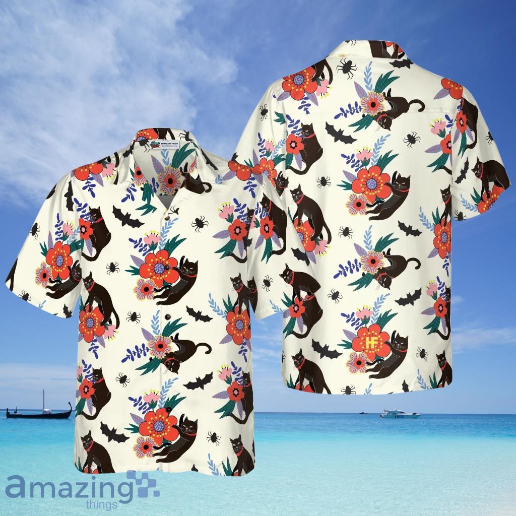 Black And White Sugar Skull Calavera Hawaiian Shirt - Black And White Sugar Skull Calavera Hawaiian Shirt