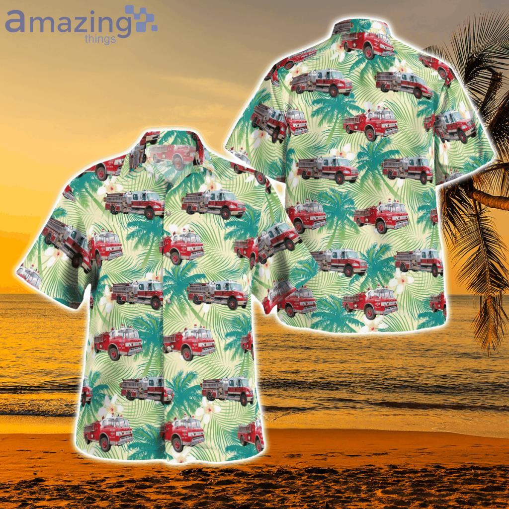 Blanchard, Oklahoma, Bridge Creek Fire Department Hawaiian Shirt - DLHH1006BG09 Blanchard, Oklahoma, Bridge Creek Fire Department Hawaiian Shirt