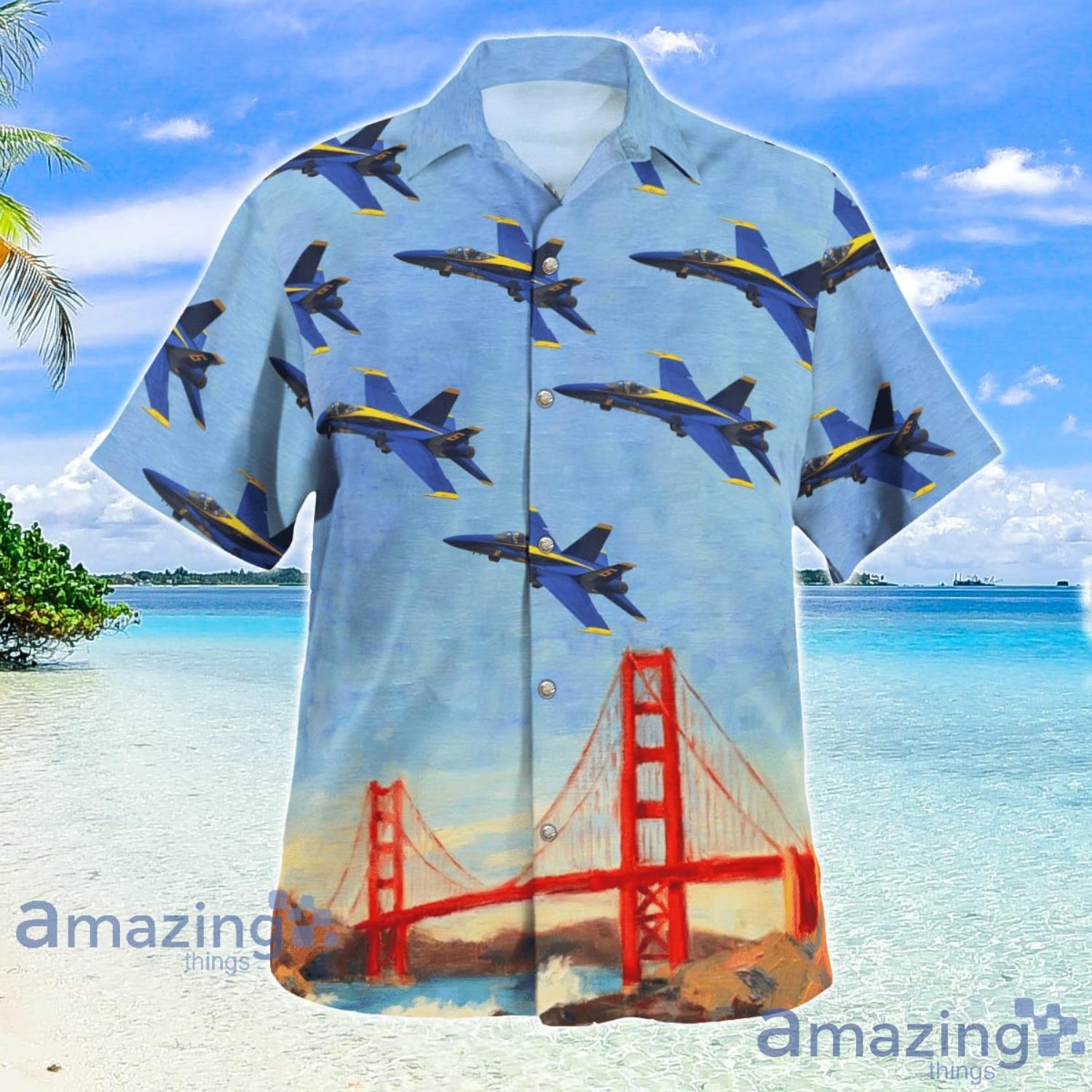 US Navy Blue Angels Hawaiian Shirt All Over Print Summer 2023 Gift