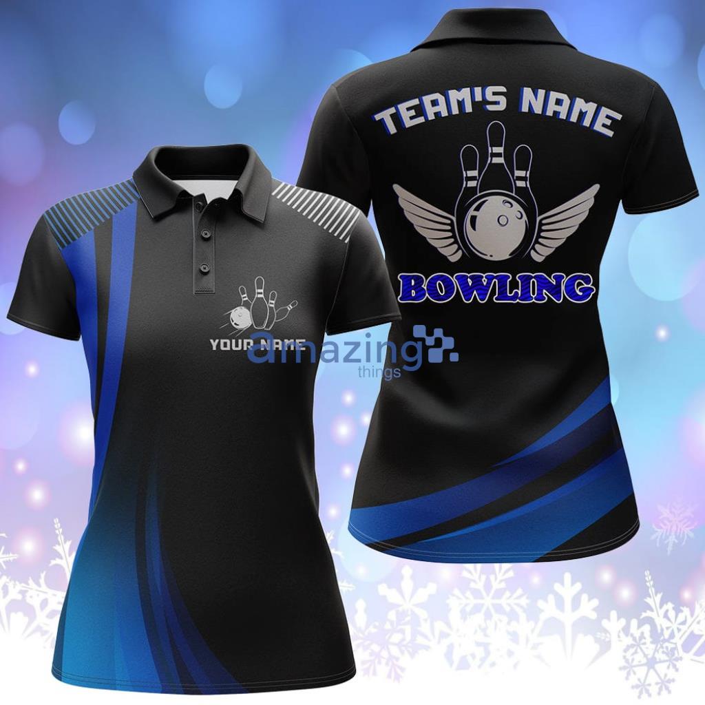 Blue& Black Polo Shirt Bowling - Blue&BlackPoloShirtBowling Blue& Black Polo Shirt Bowling - Blue&BlackPoloShirtBowling