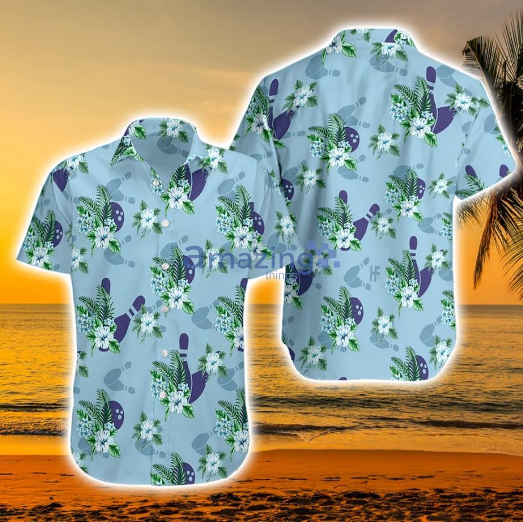 Blue Bowling Ball And Pin Tropical Unisex Hawaiian Aloha Shirt - Blue Bowling Ball And Pin Tropical Unisex Hawaiian Aloha Shirts_5135