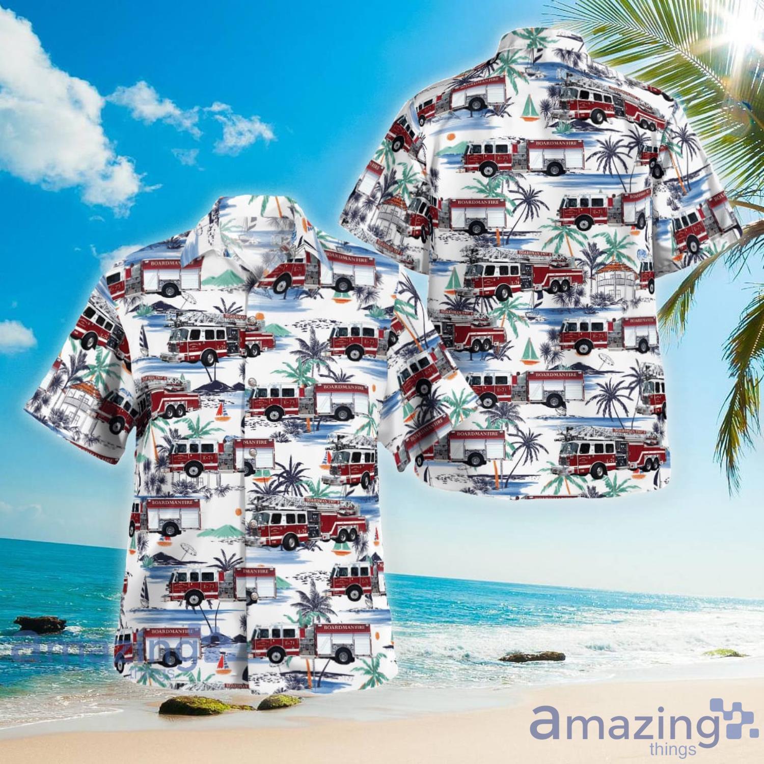 Boardman Ohio Boardman Township Fire Department Hawaiian Shirt Aloha Summer Gift For Men And Women Product Photo 1