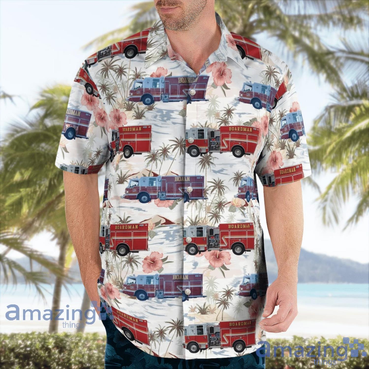 Boardman Oregon Boardman Fire & Rescue District Hawaiian Shirt Aloha Summer Gift For Men And Women image Boardman Oregon Boardman Fire & Rescue District Hawaiian Shirt Aloha Summer Gift For Men And Women Product Photo 3