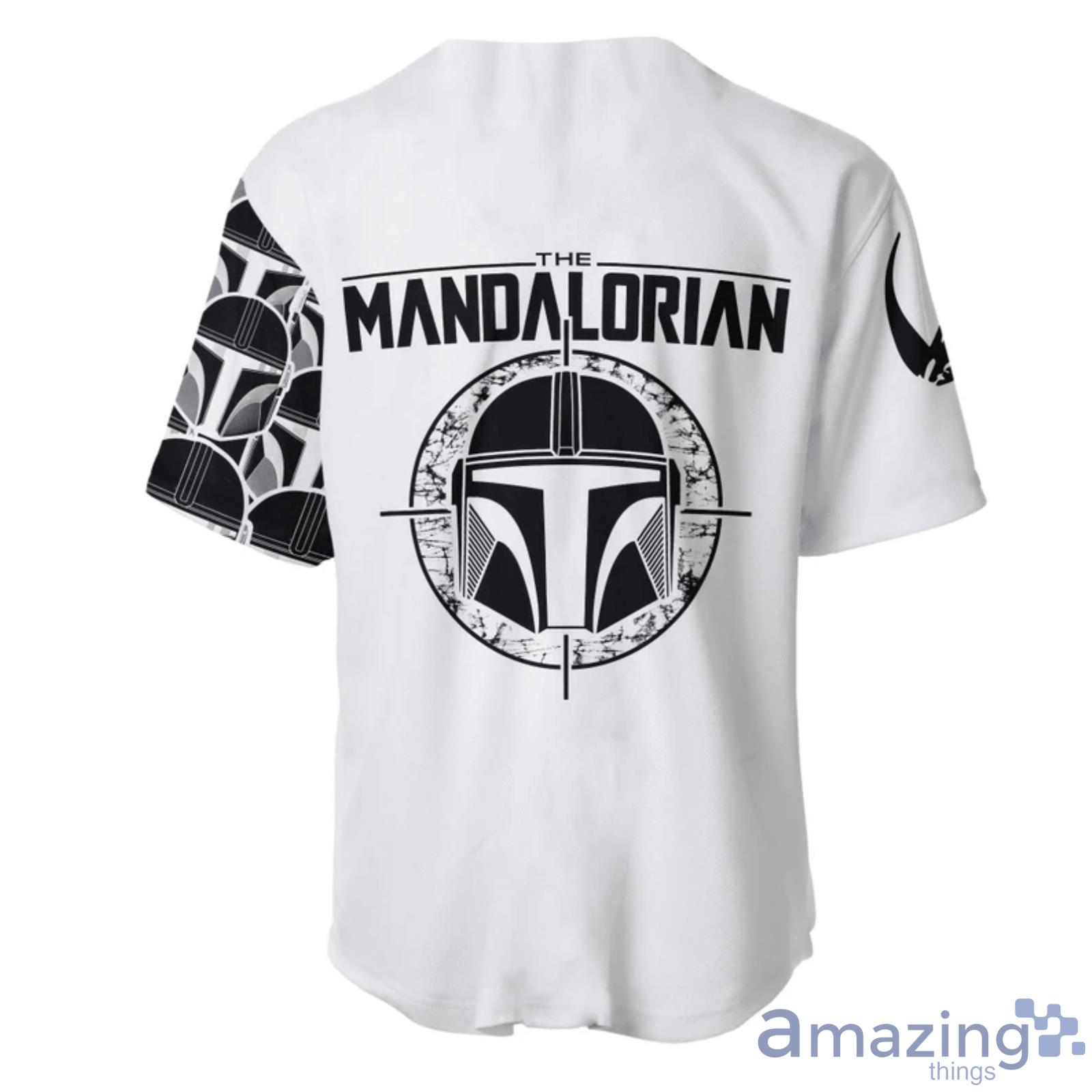 Boba Fett Star Wars The Mandalorian Black All Over Print 3D Baseball Jersey Shirt image Boba Fett Star Wars The Mandalorian Black All Over Print 3D Baseball Jersey Shirt Product Photo 3