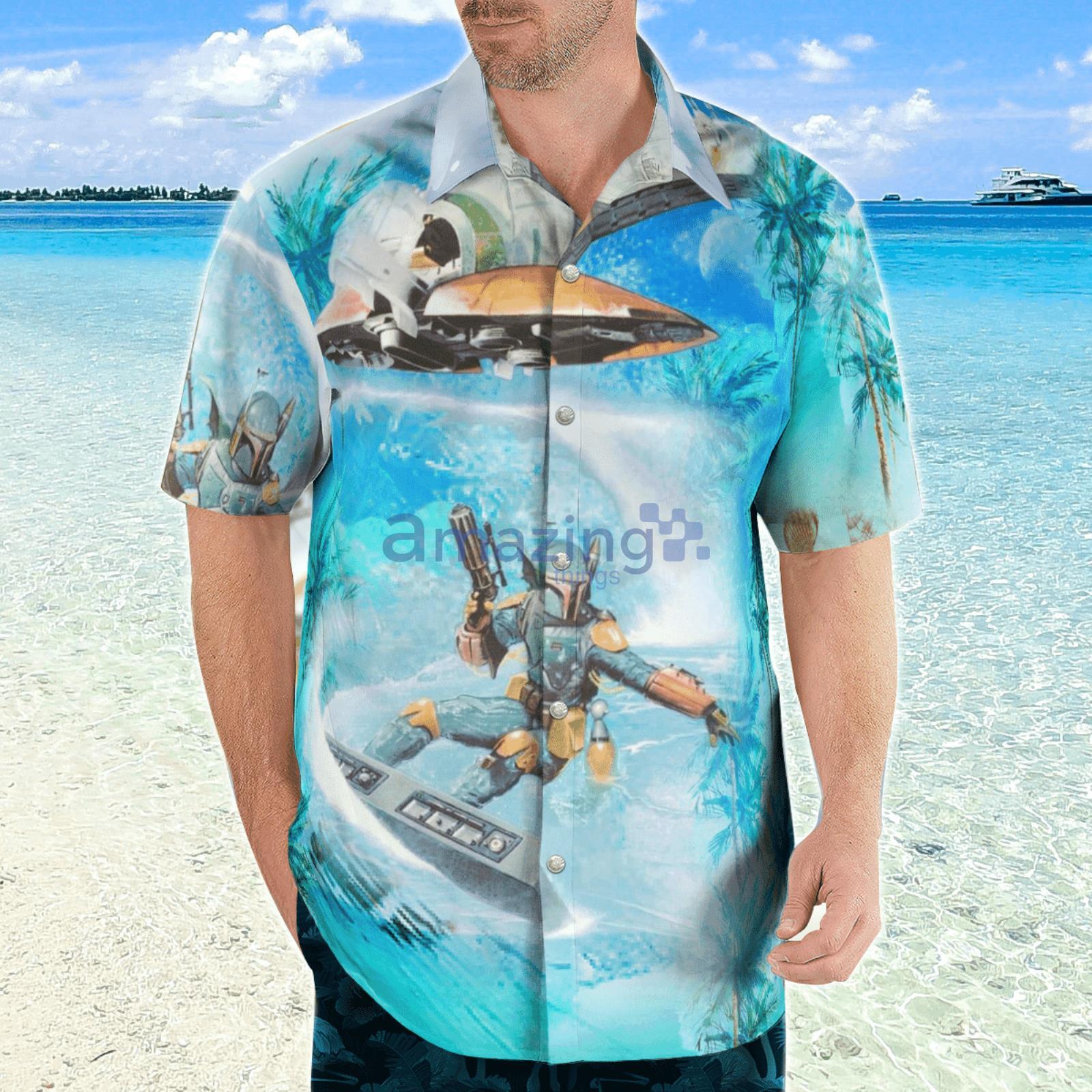 Boba Fett Star Wars Surfing Hawaiian Shirt - Family Gift Ideas That  Everyone Will Enjoy